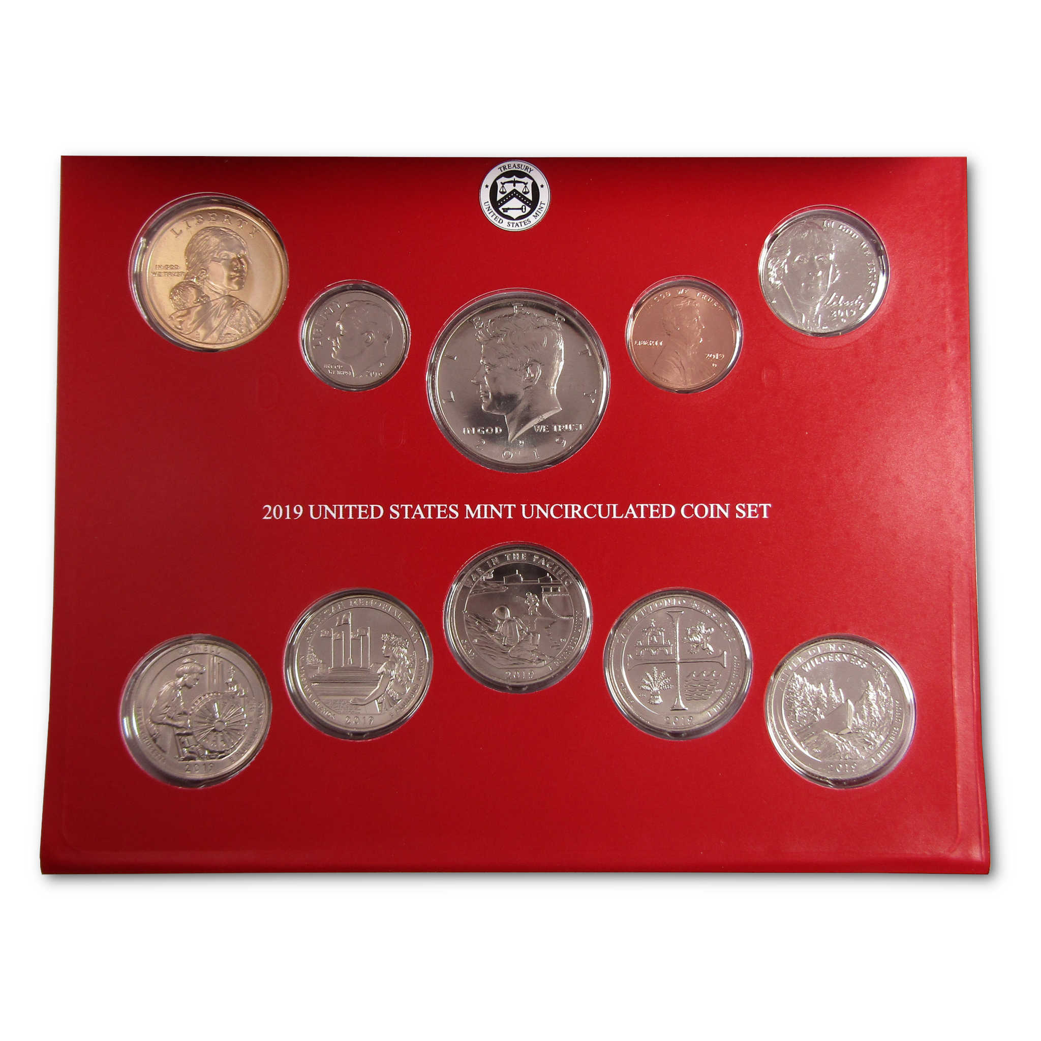 2019 Uncirculated Coin Set U.S Mint OGP COA No West Point Penny