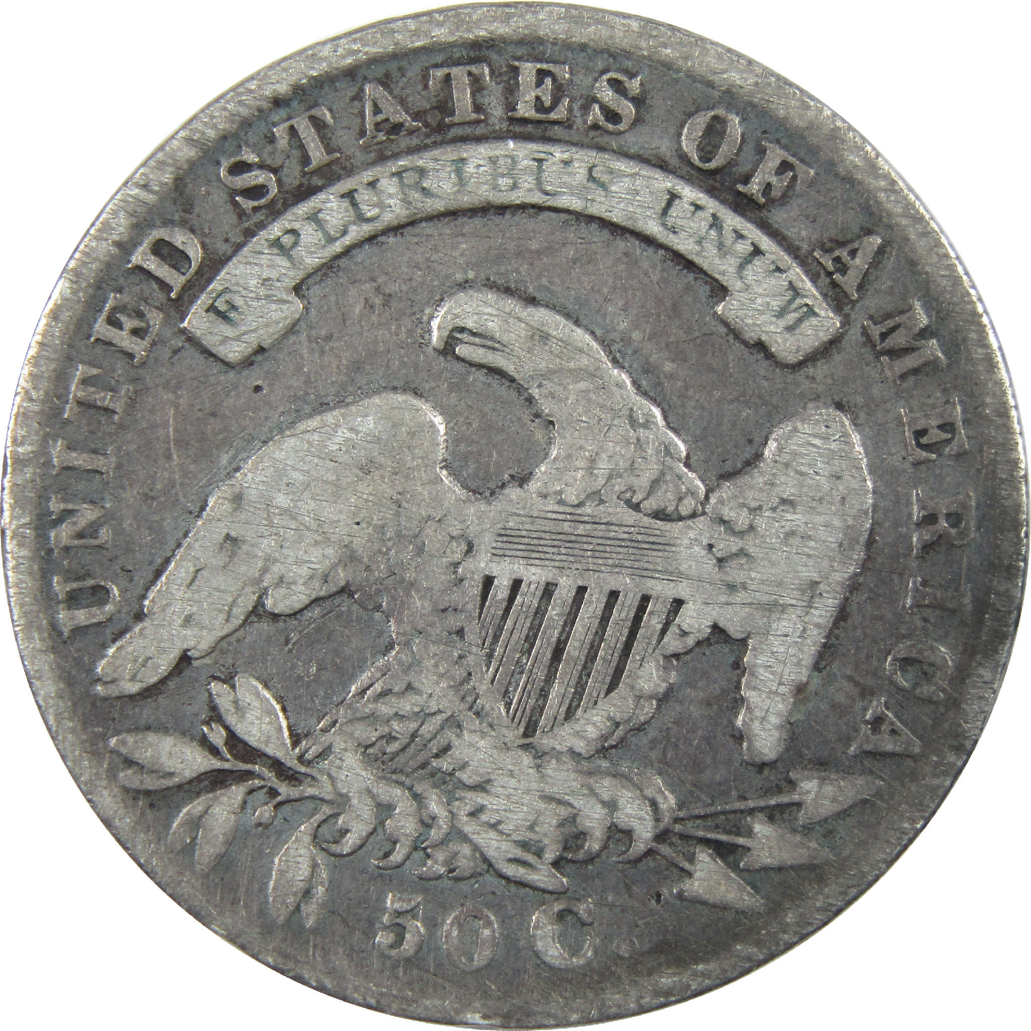 1834 Large Date & Letters Capped Bust Half Dollar AG Silver SKU:I11769