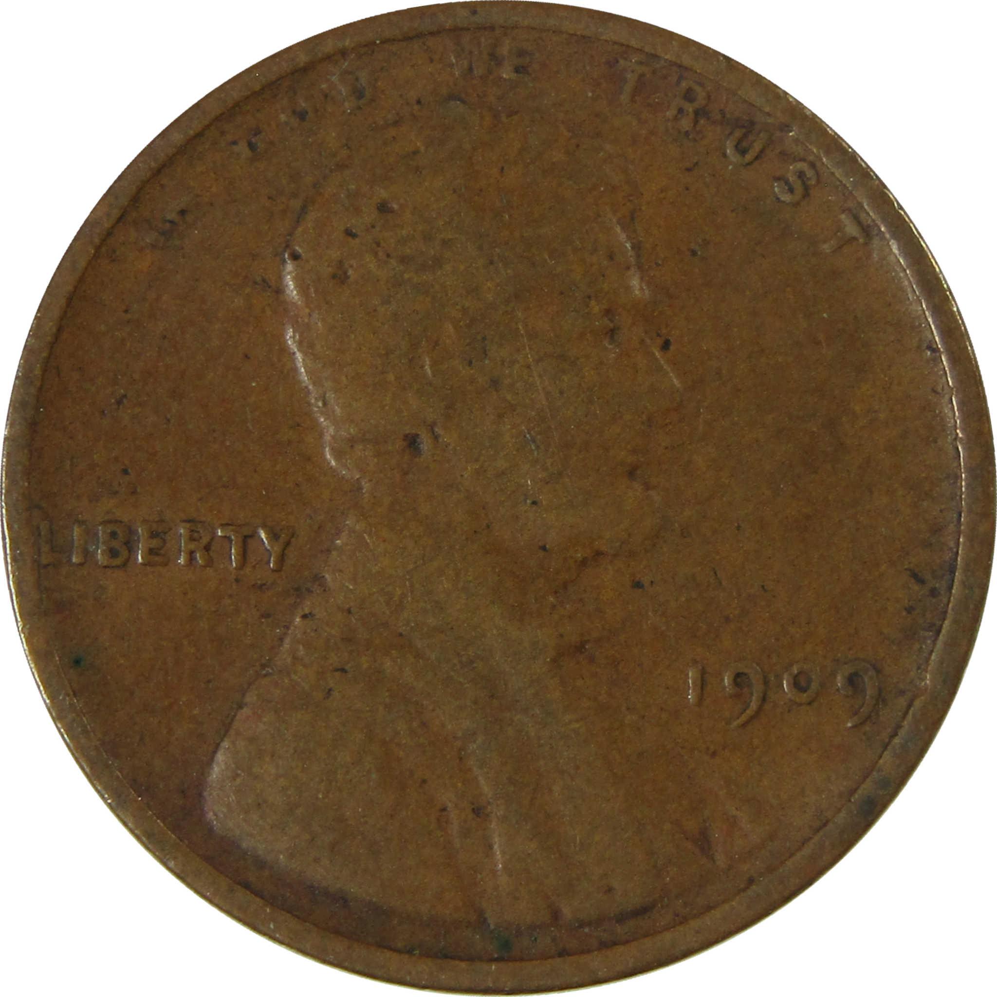 1909 Lincoln Wheat Cent F Fine Penny 1c Coin Collectible SKU:I26754
