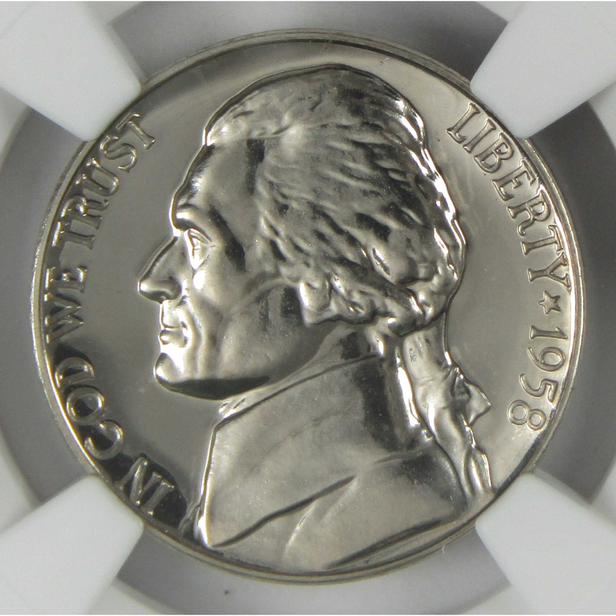 1958 Jefferson Nickel PF 69 NGC Proof 5c Coin Collectible SKU:I27319