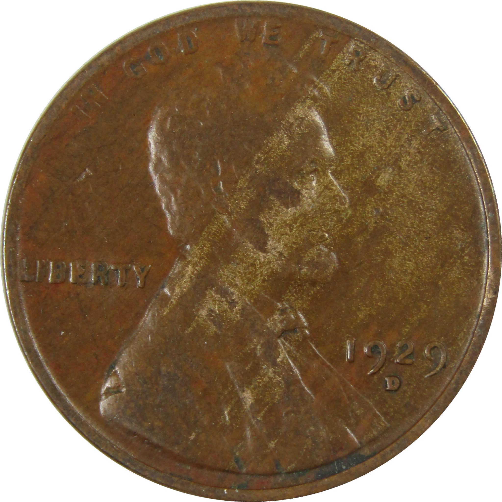 1929 D Lincoln Wheat Cent VG Very Good Penny 1c Coin SKU:I27203
