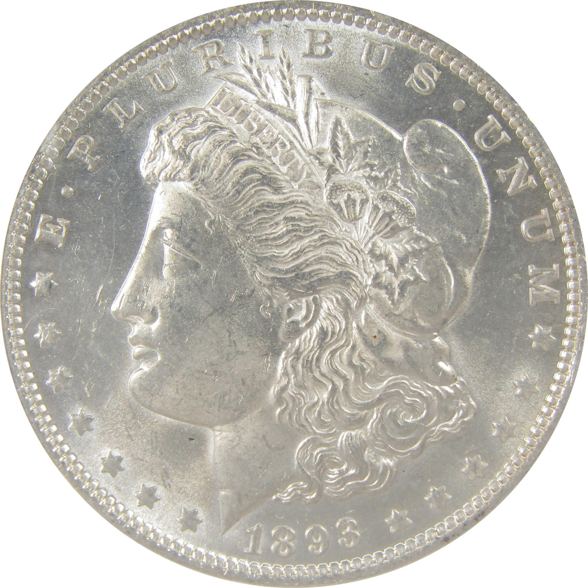 1893 Morgan Silver Dollar MS 62 ANACS Uncirculated $1 Coin SKU:I25058 - Morgan coin - Morgan silver dollar - Morgan silver dollar for sale - Profile Coins & Collectibles