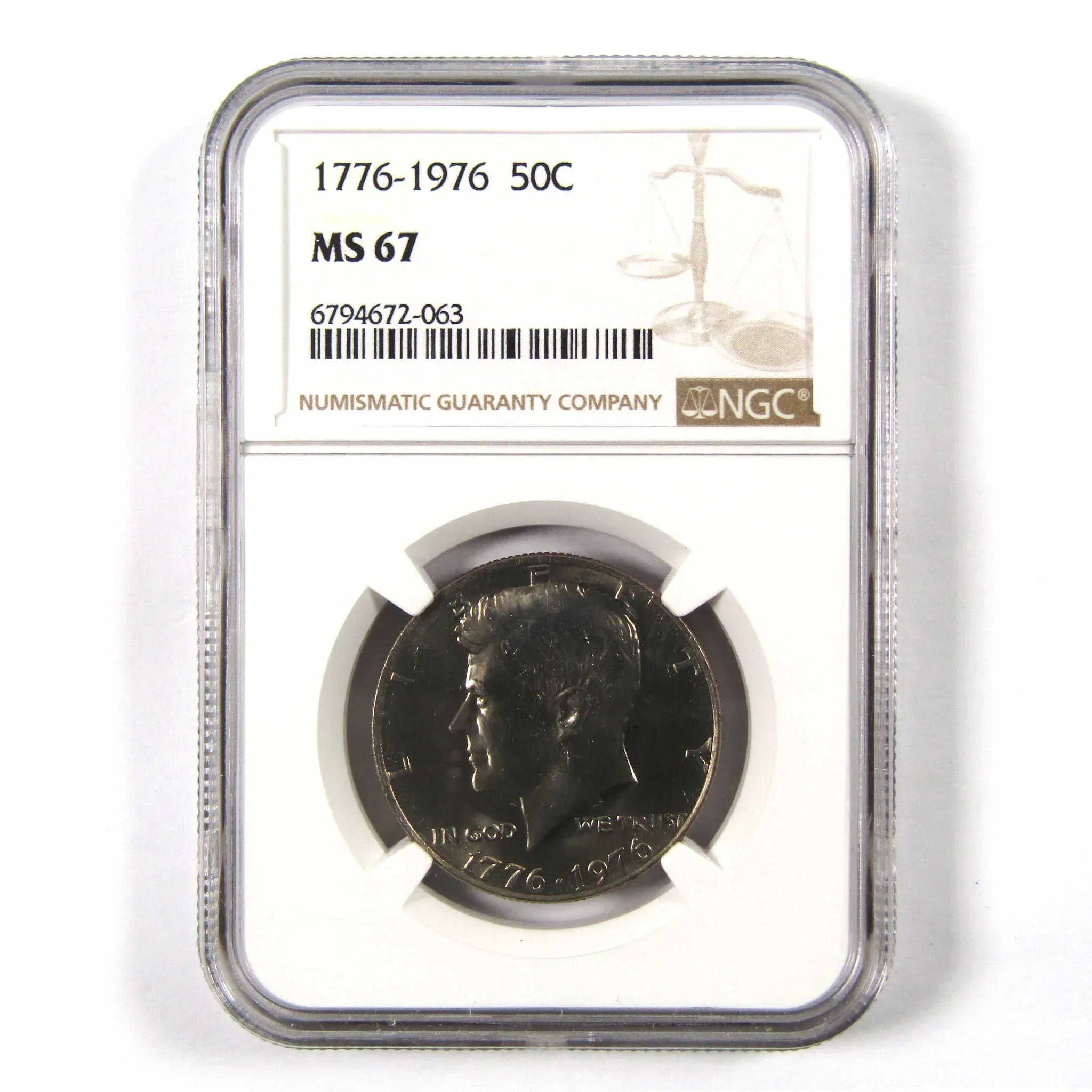 1976 Kennedy Bicentennial 50c MS 67 NGC Clad Unc SKU:I9822