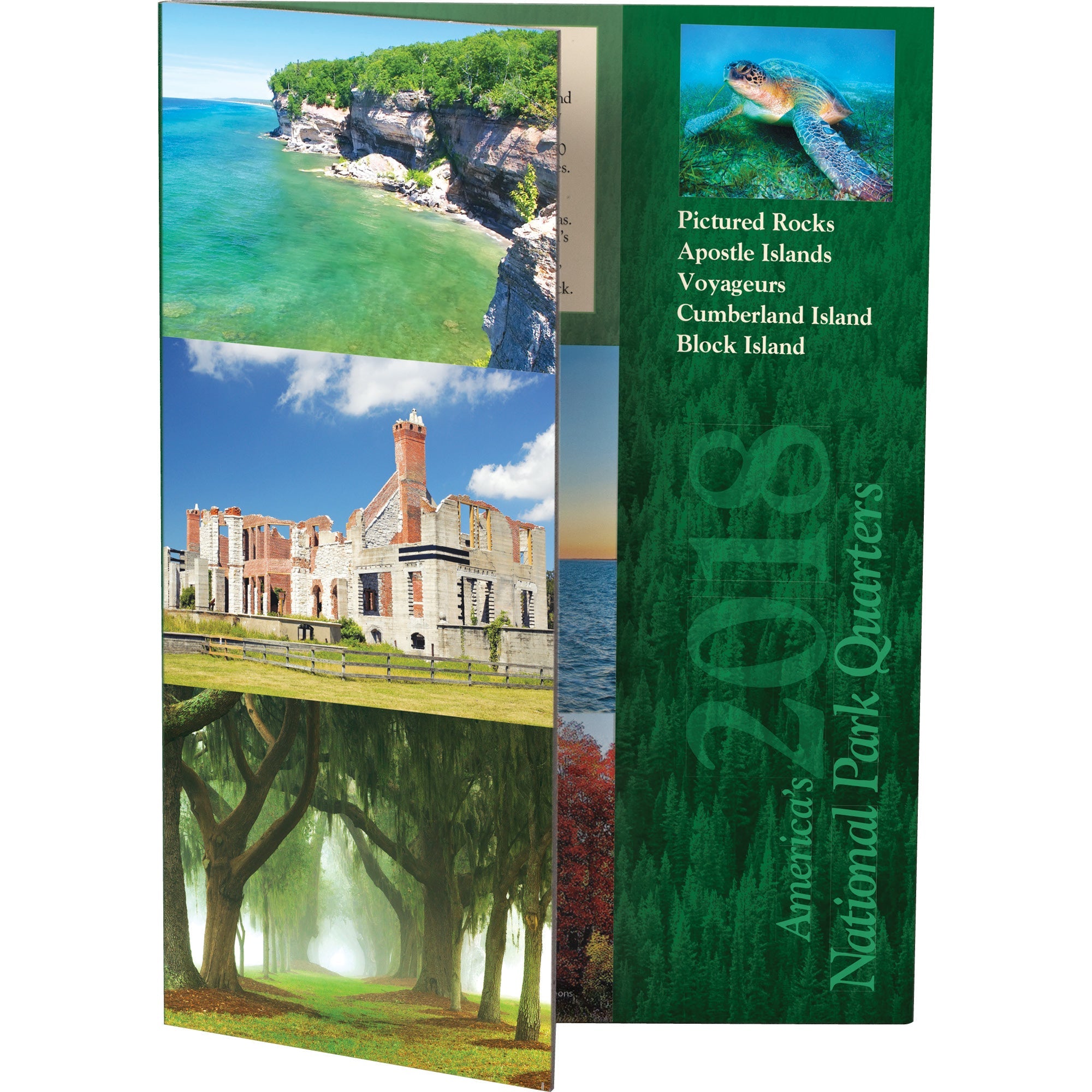 2018 America's National Park Quarter Series Colorful Folder Littleton