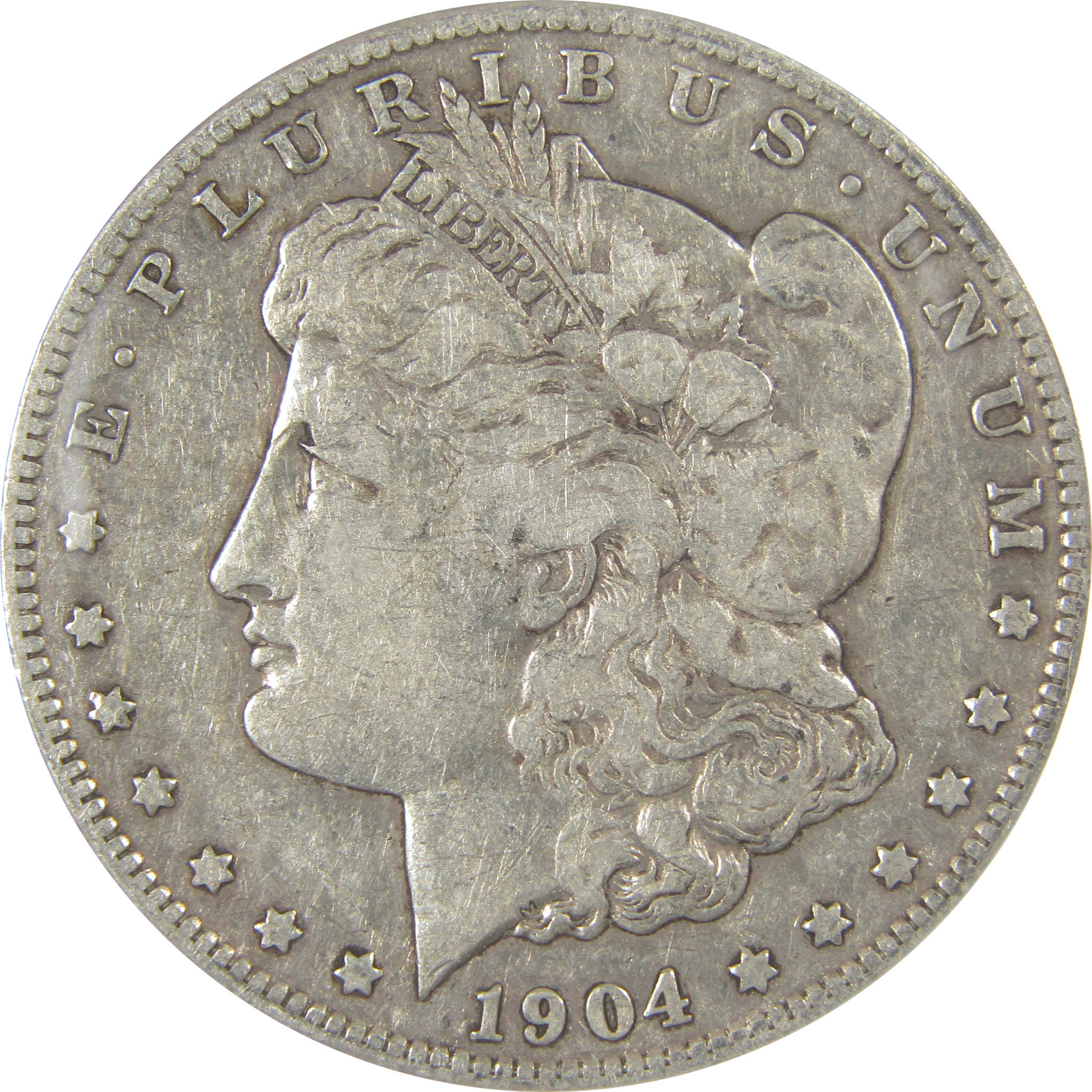 1904 S Morgan Dollar F 15 ANACS Silver $1 Coin SKU:I21127 - Morgan coin - Morgan silver dollar - Morgan silver dollar for sale - Profile Coins & Collectibles