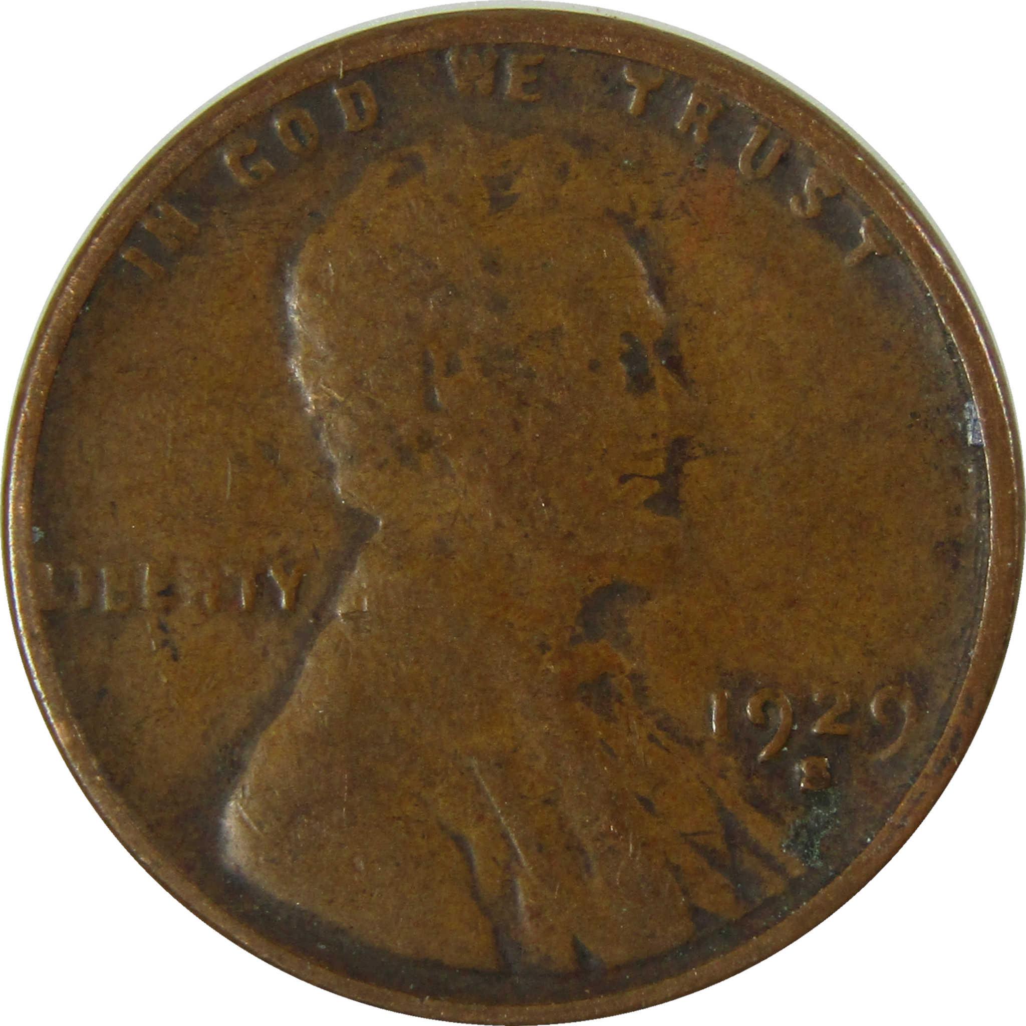 1929 S Lincoln Wheat Cent G Good Penny 1c Coin Collectible SKU:I26673