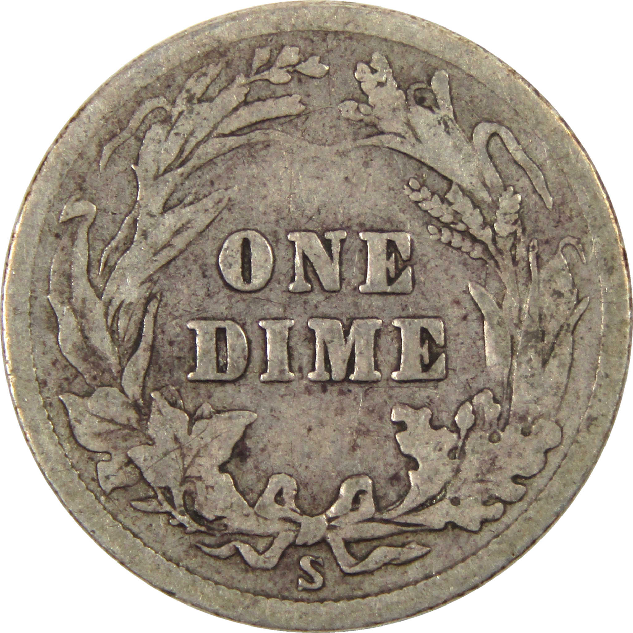 1916 S Barber Dime G Good Silver 10c Coin