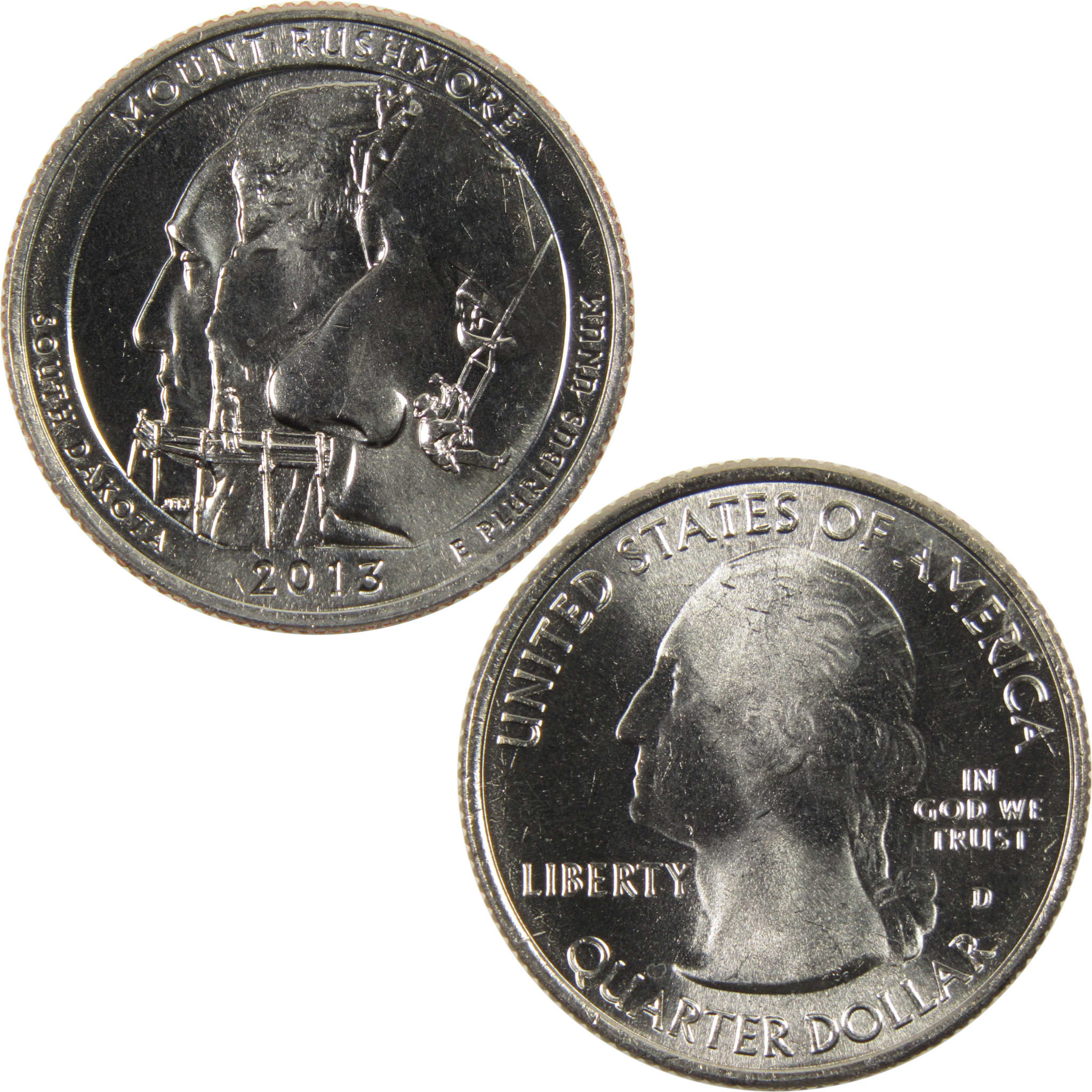 2013 D Mount Rushmore National Park Quarter BU Uncirculated Clad 25c