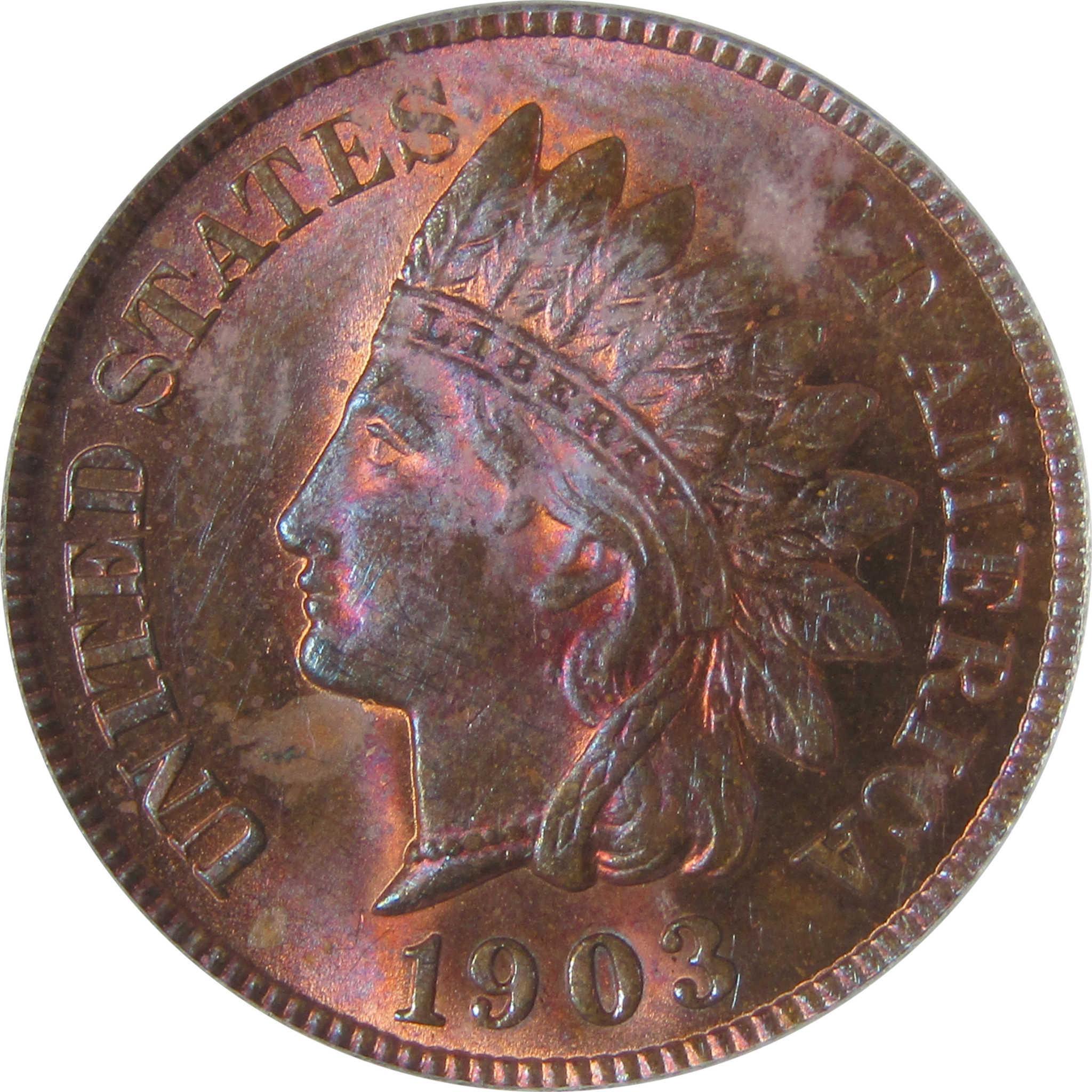 1903 Indian Head Cent MS 64 BN ICG Penny Uncirculated SKU:I22959