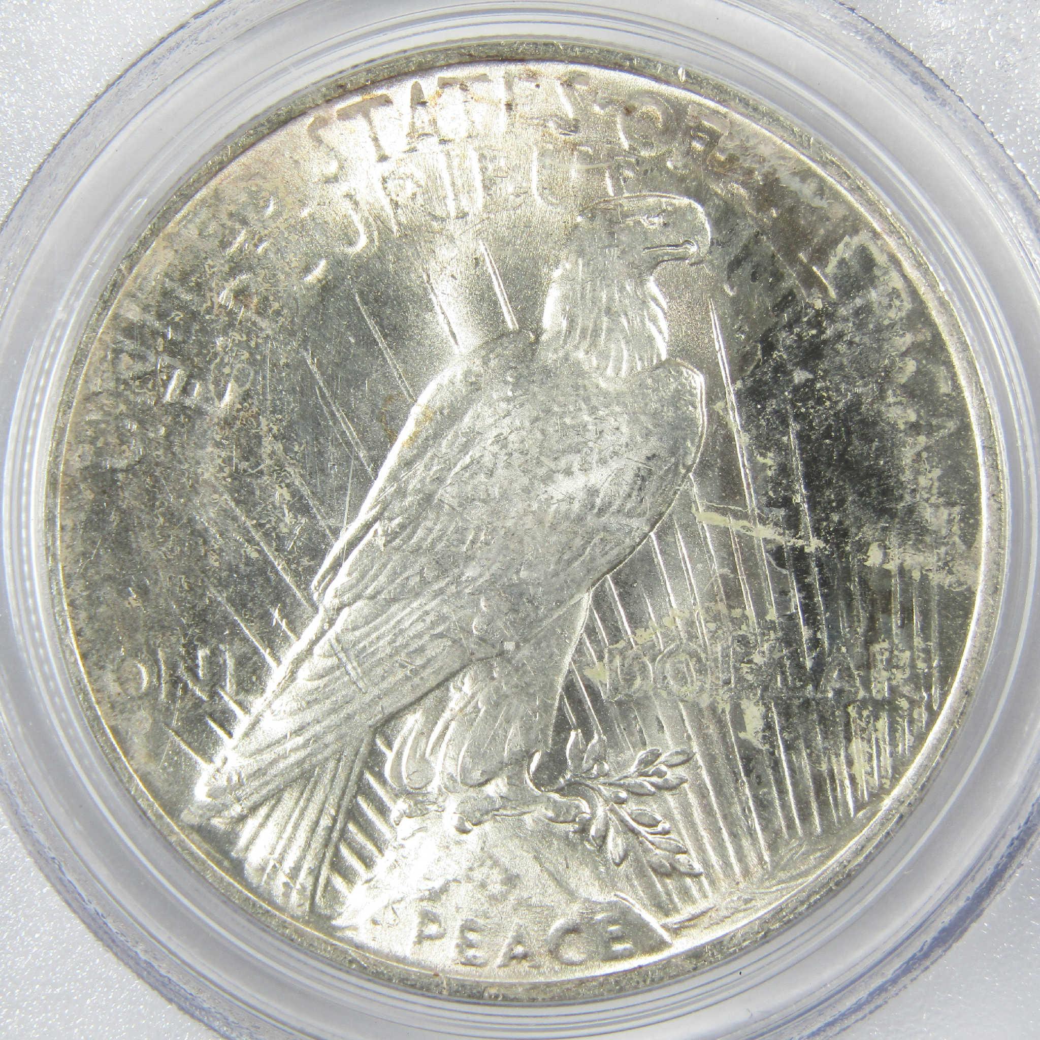 1923 Peace Silver Dollar MS 63 PCGS Uncirculated $1 Coin Collectible
