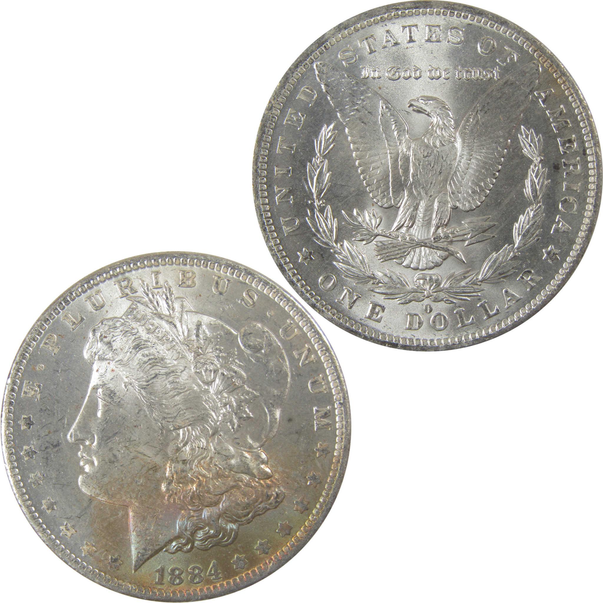 1884 O Morgan Silver Dollar BU Choice Uncirculated Toned SKU:I24180