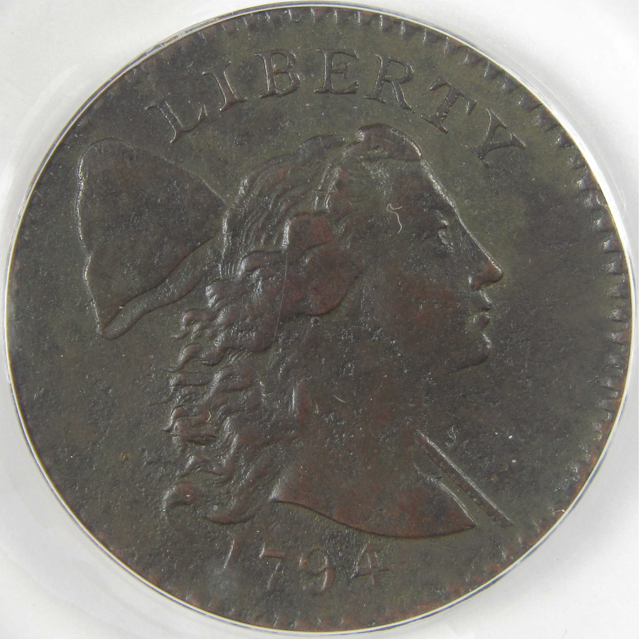 1794 Head of 1794 Liberty Cap Cent VF 30 Details ANACS SKU:CPC0563
