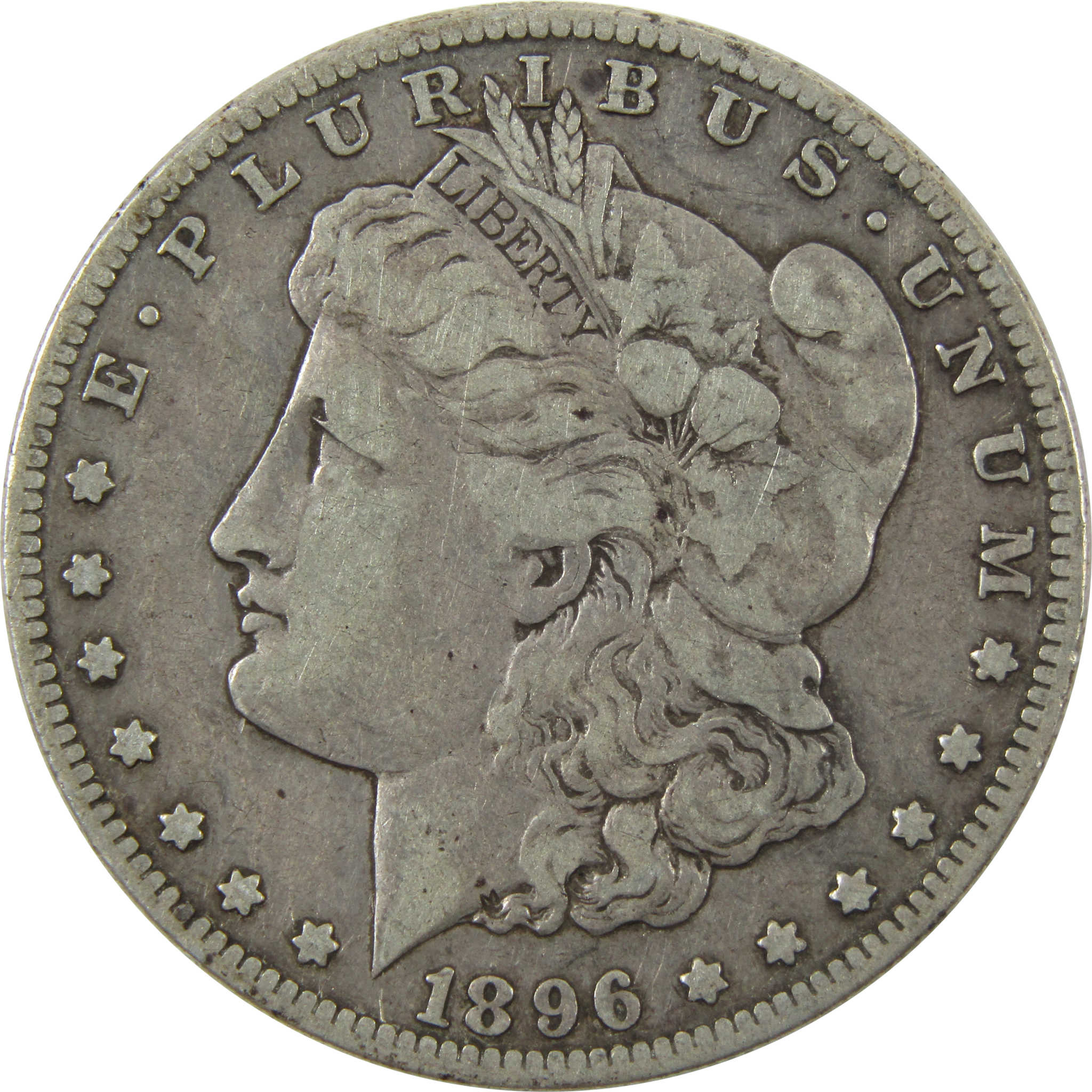 1896 S Morgan Dollar F Fine Silver $1 Coin SKU:I14127 - Morgan coin - Morgan silver dollar - Morgan silver dollar for sale - Profile Coins & Collectibles