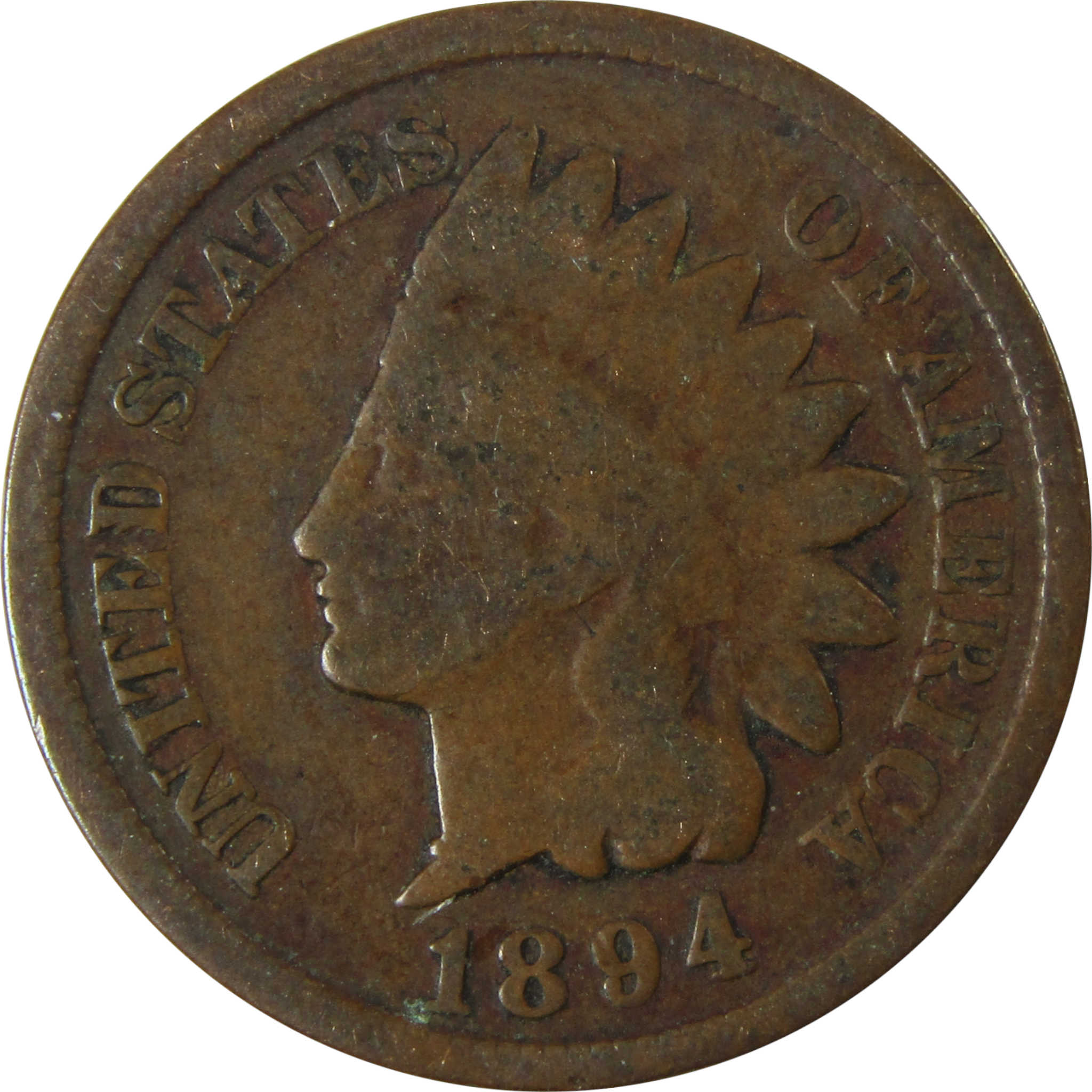 1894 Indian Head Cent G Good Penny 1c Coin Collectible SKU:I26562