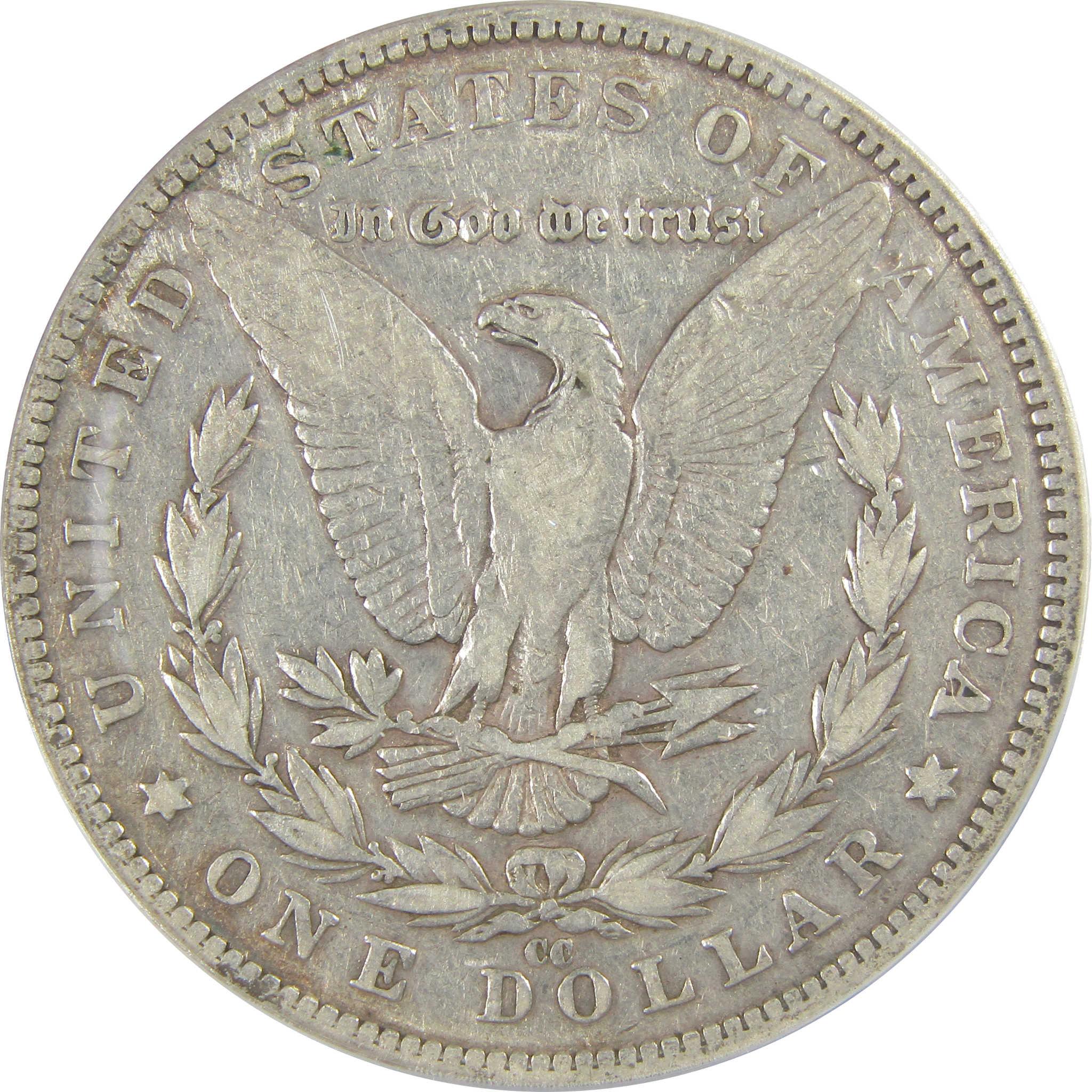 1892 CC Morgan Dollar VF 20 Details ANACS Silver $1 Coin SKU:I20381 - Morgan coin - Morgan silver dollar - Morgan silver dollar for sale - Profile Coins & Collectibles