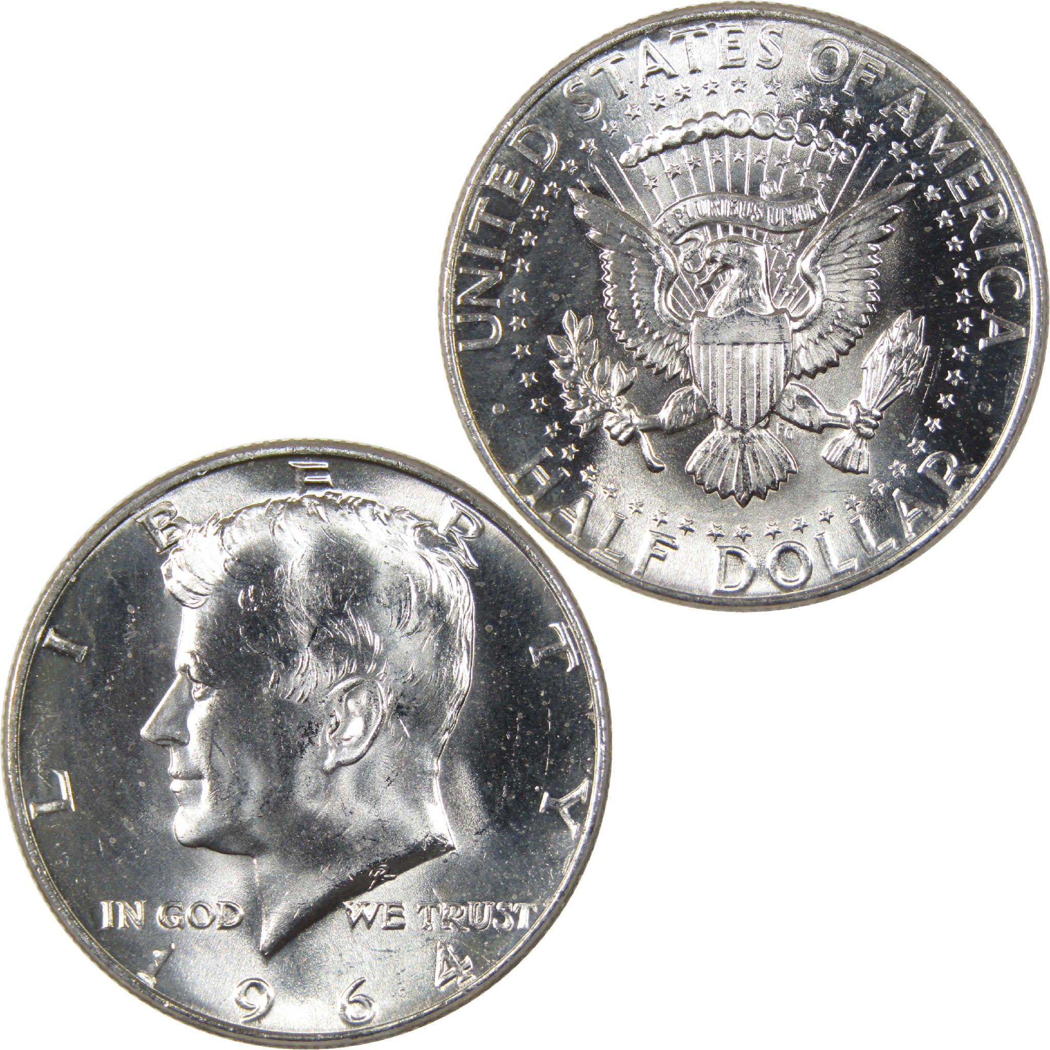 1964 Kennedy Half Dollar Uncirculated Silver 50c Coin