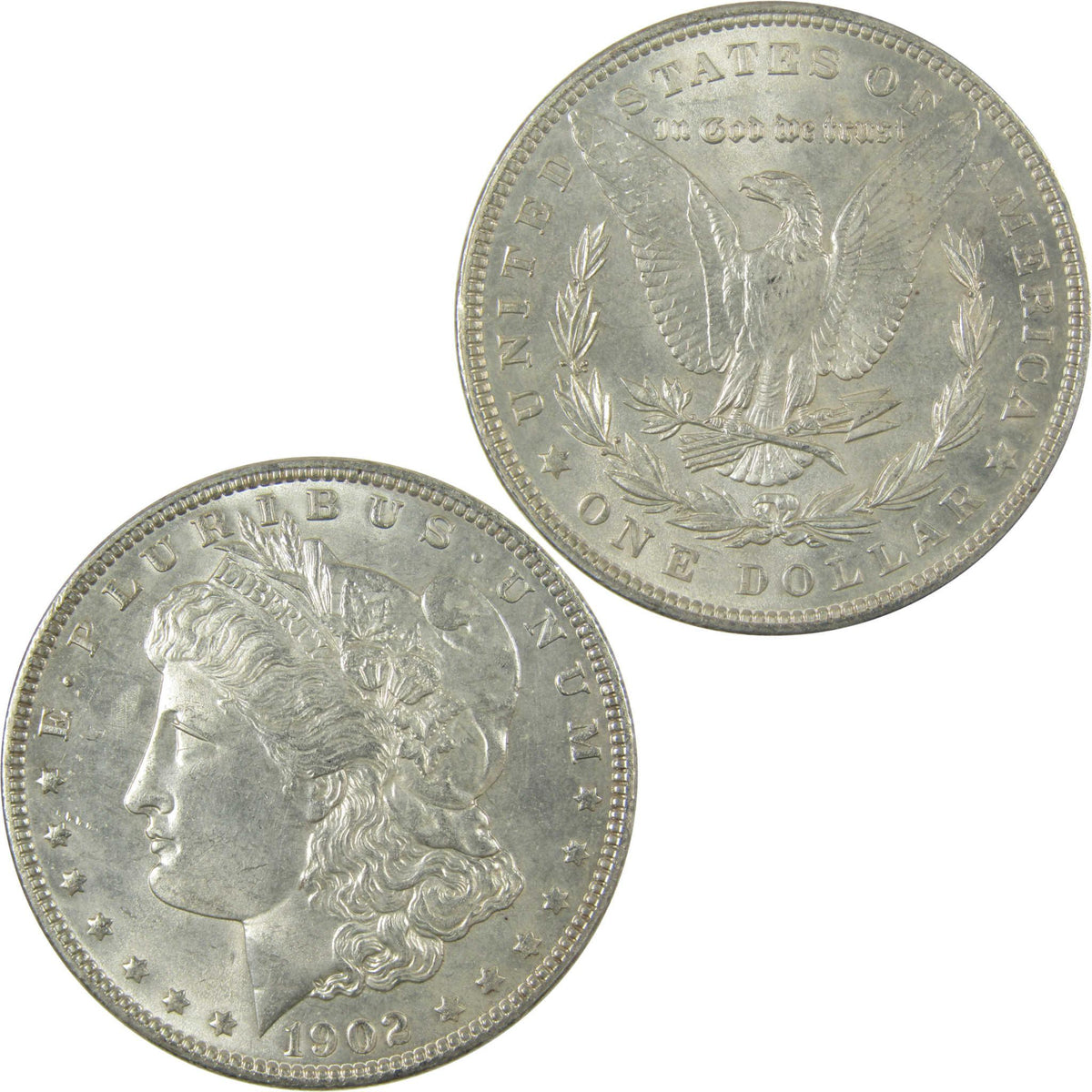 1902 Morgan Silver Dollar Uncirculated Mint State $1 Coin SKU:I27877 - Morgan coin - Morgan silver dollar - Morgan silver dollar for sale - Profile Coins & Collectibles