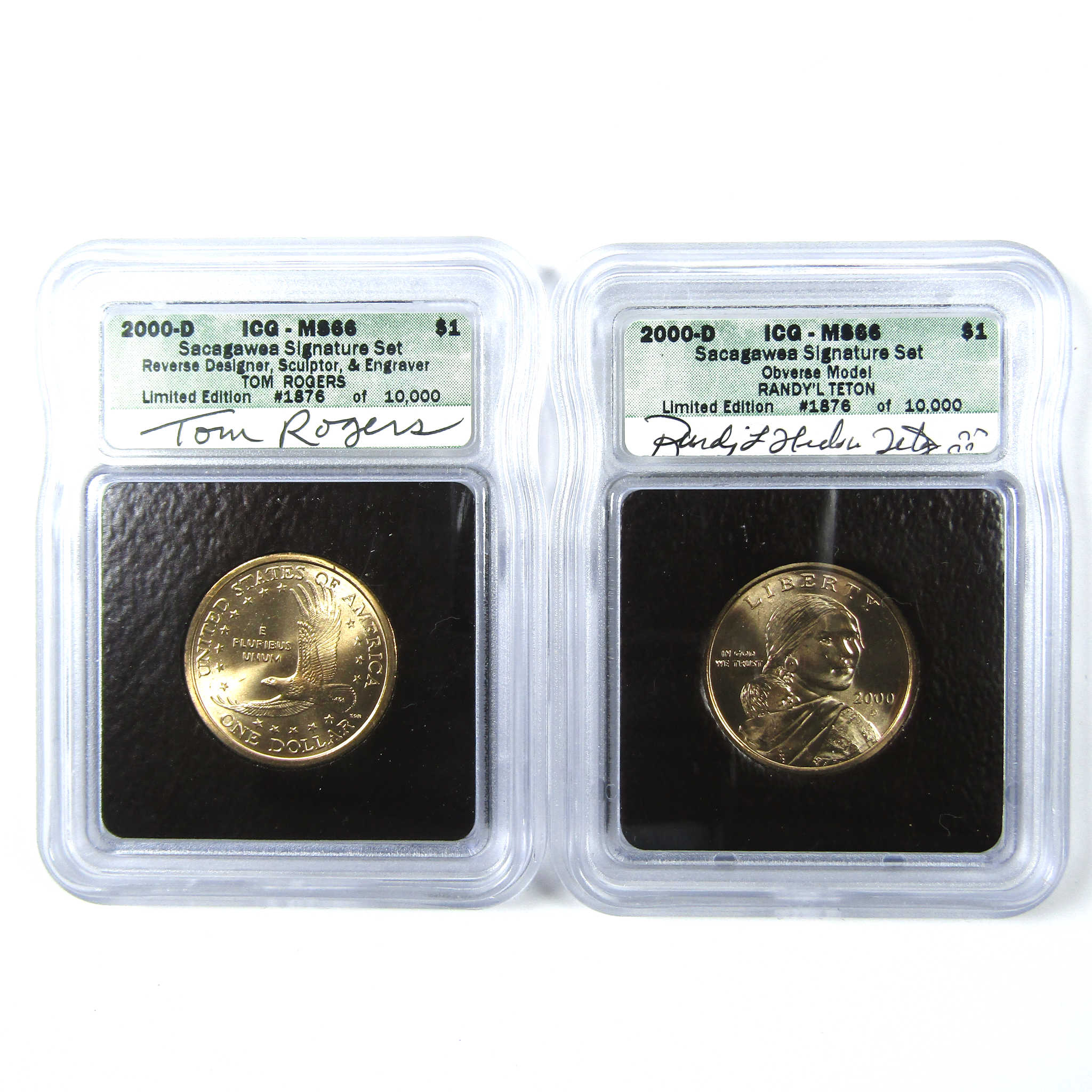 2000 Sacagawea Signature 6 Piece Dollar Set ICG SKU:CPC6606