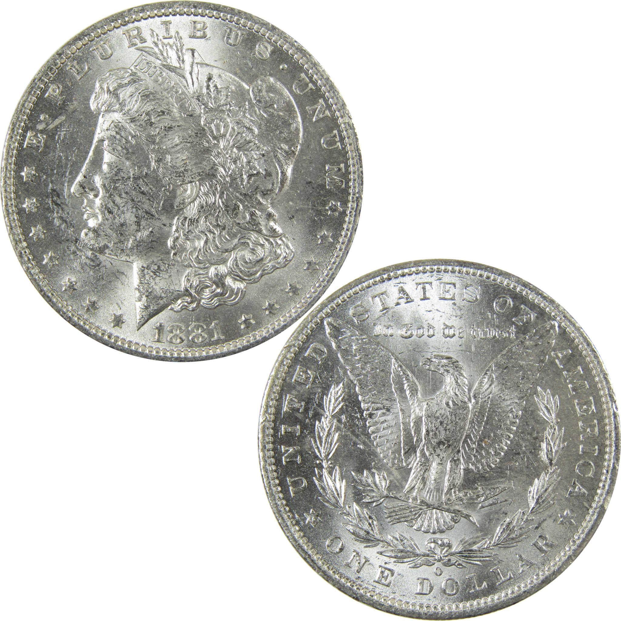 1881 O Morgan Silver Dollar Uncirculated Mint State $1 Coin SKU:I27718 - Morgan coin - Morgan silver dollar - Morgan silver dollar for sale - Profile Coins & Collectibles