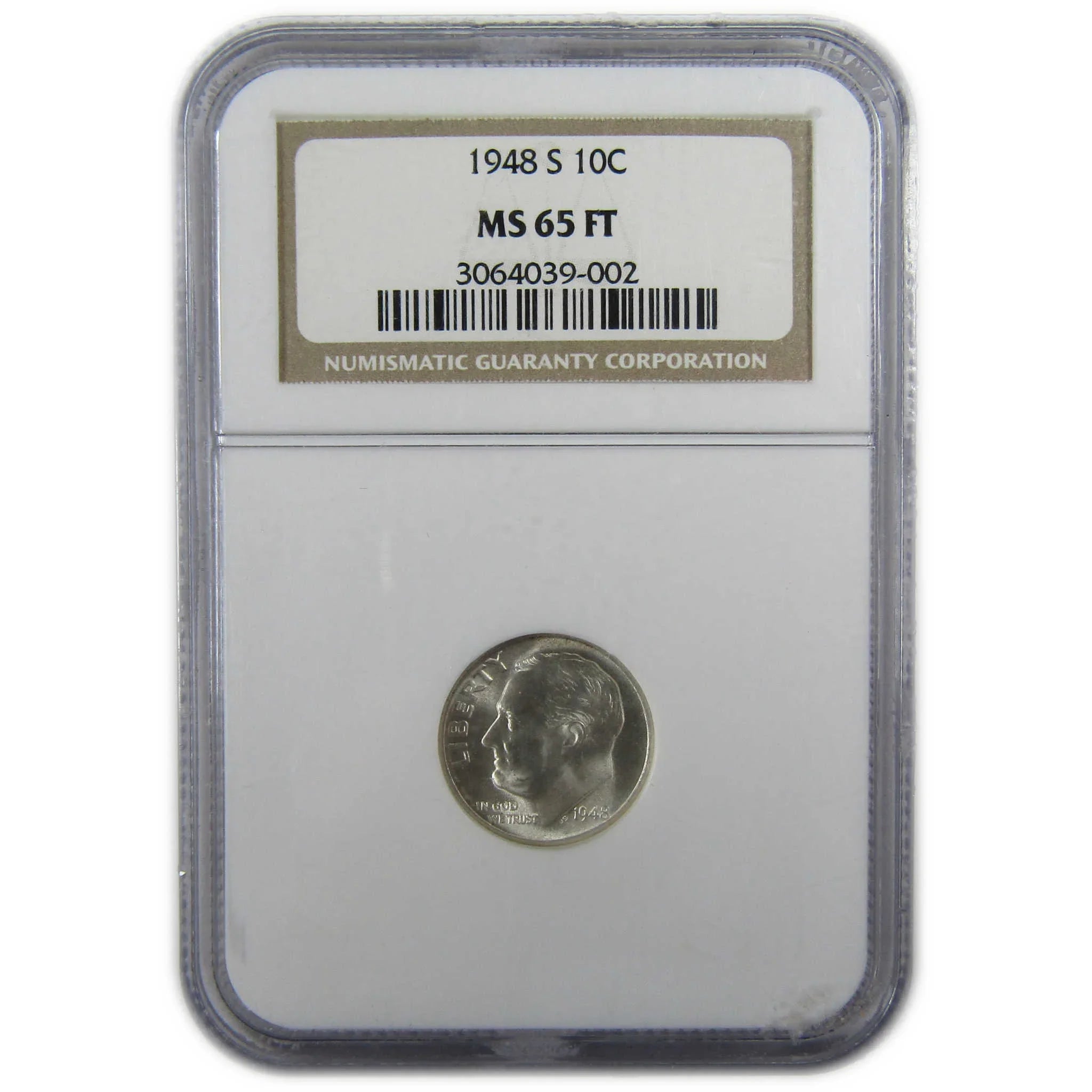 1948 S Roosevelt Silver Dime MS 65 FT NGC Uncirculated SKU:CP361
