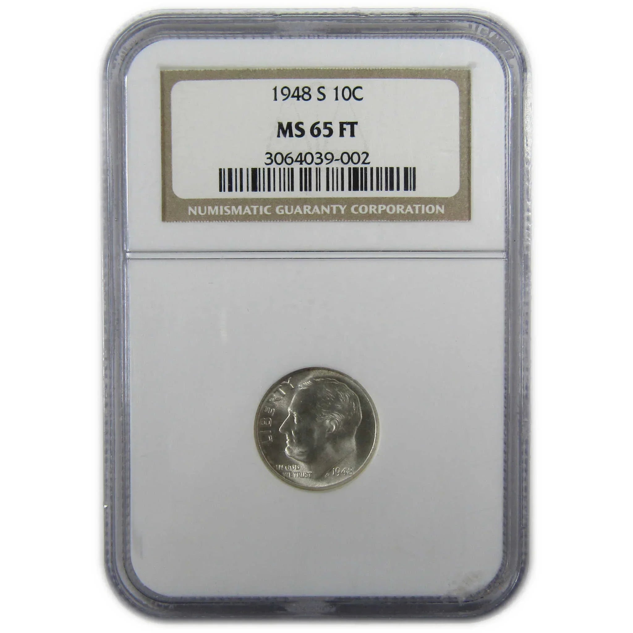 1948 S Roosevelt Silver Dime MS 65 FT NGC Uncirculated SKU:CP361