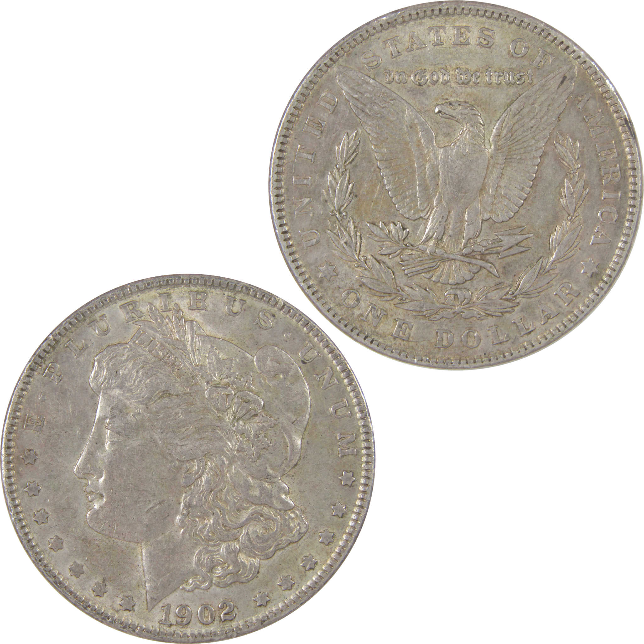 1902 Morgan Dollar XF EF Extremely Fine Silver $1 Coin SKU:I18742 - Morgan coin - Morgan silver dollar - Morgan silver dollar for sale - Profile Coins & Collectibles