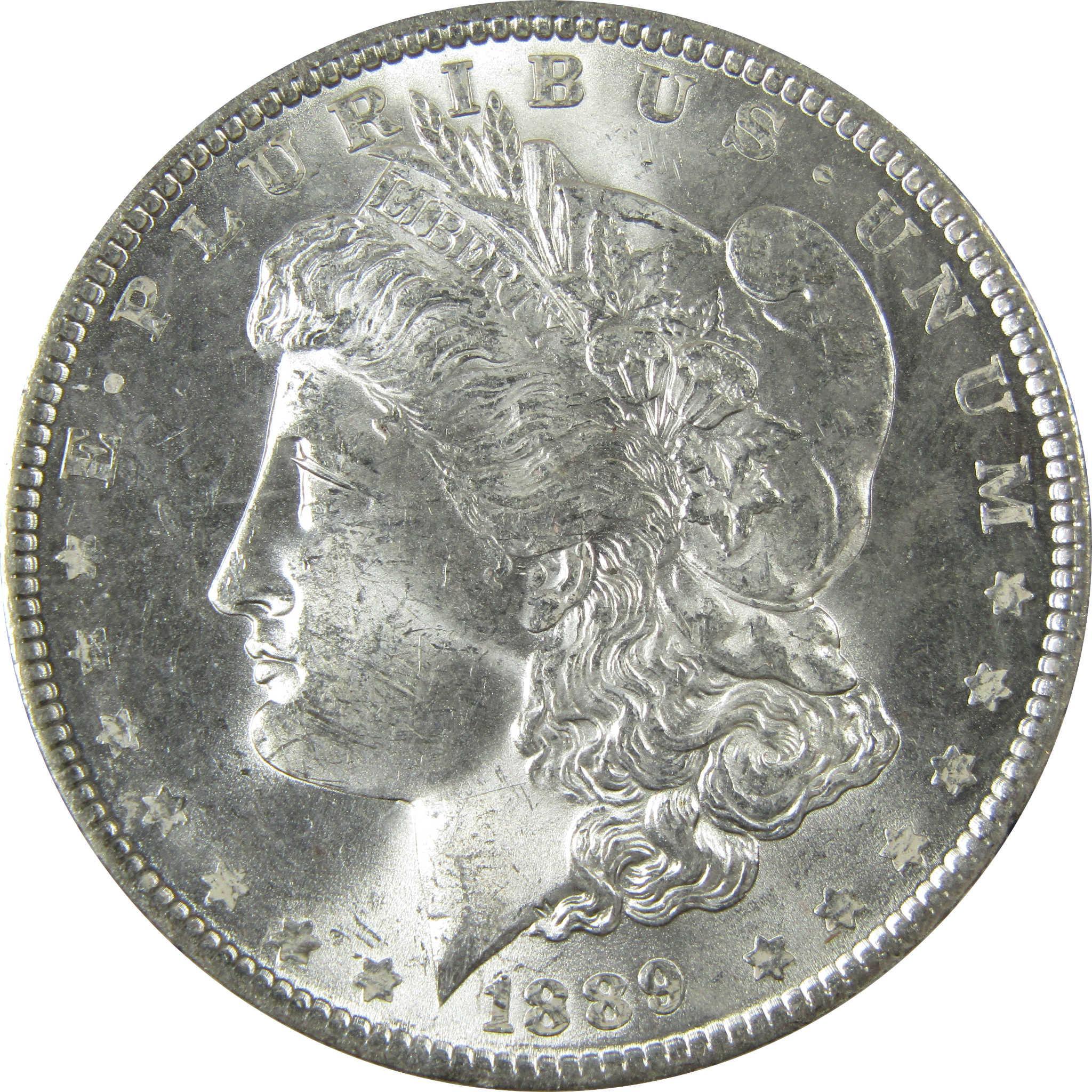 1889 Morgan Silver Dollar Uncirculated Mint State $1 Coin SKU:CP939 - Morgan coin - Morgan silver dollar - Morgan silver dollar for sale - Profile Coins & Collectibles