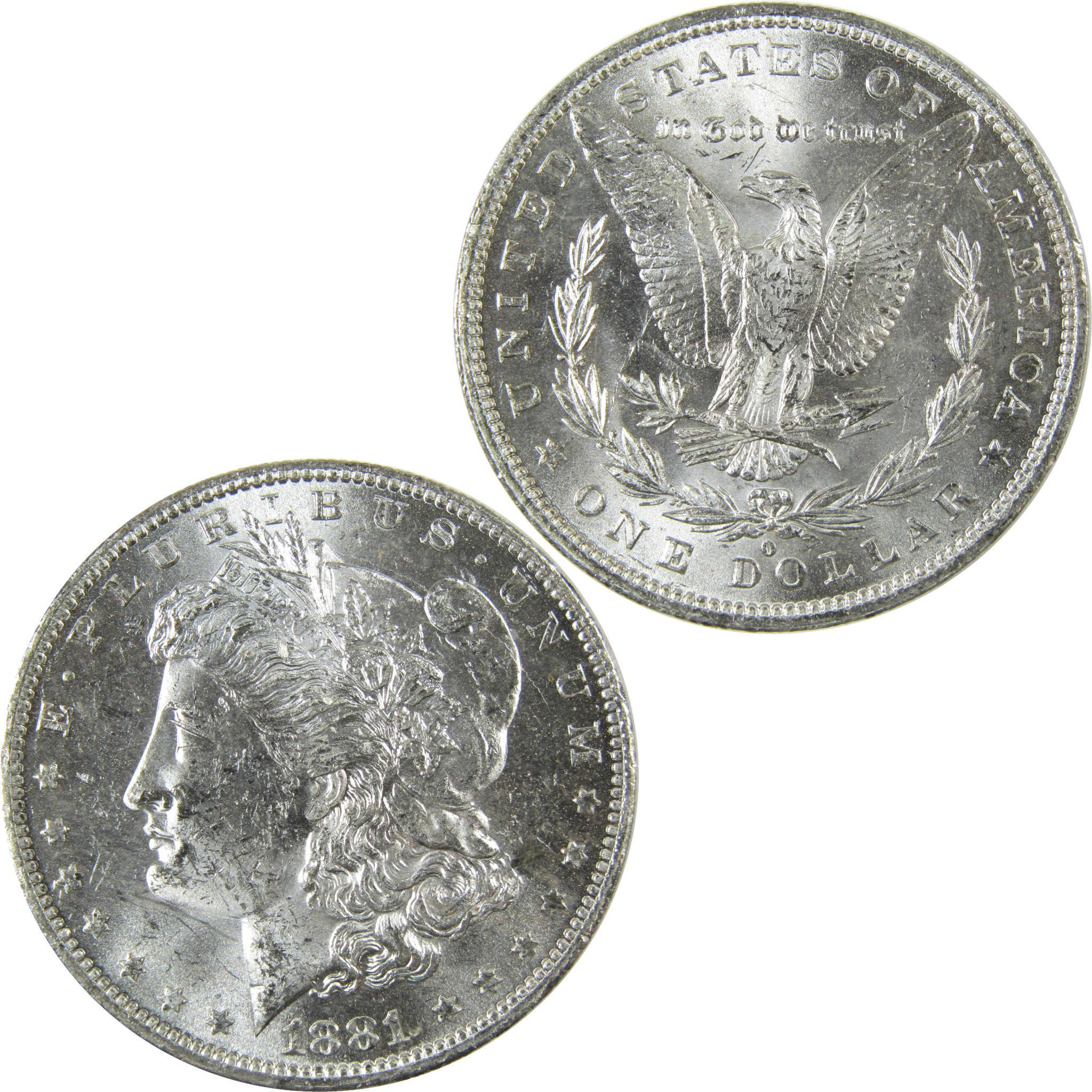 1881 O Morgan Silver Dollar Uncirculated Mint State $1 Coin SKU:I27706 - Morgan coin - Morgan silver dollar - Morgan silver dollar for sale - Profile Coins & Collectibles