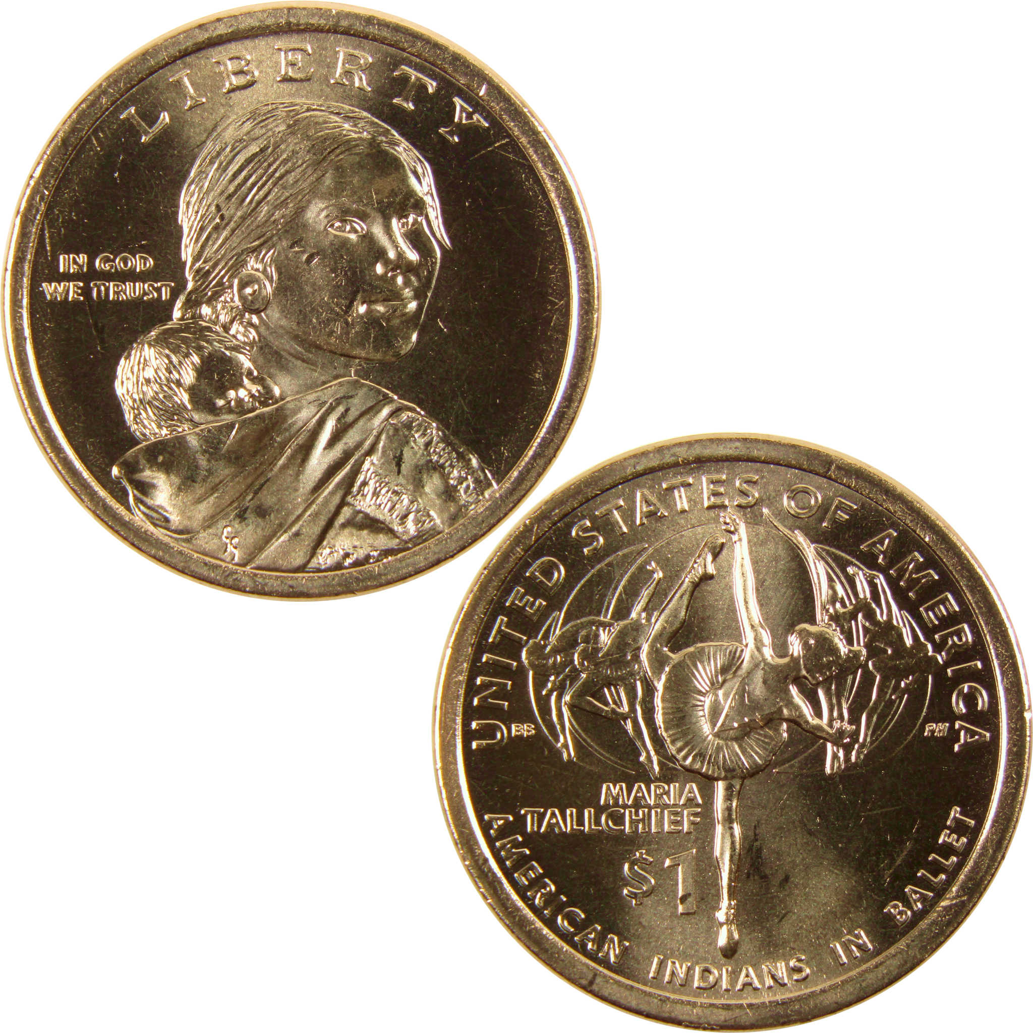 2023 P Maria Tallchief Native American Dollar BU Uncirculated $1 Coin