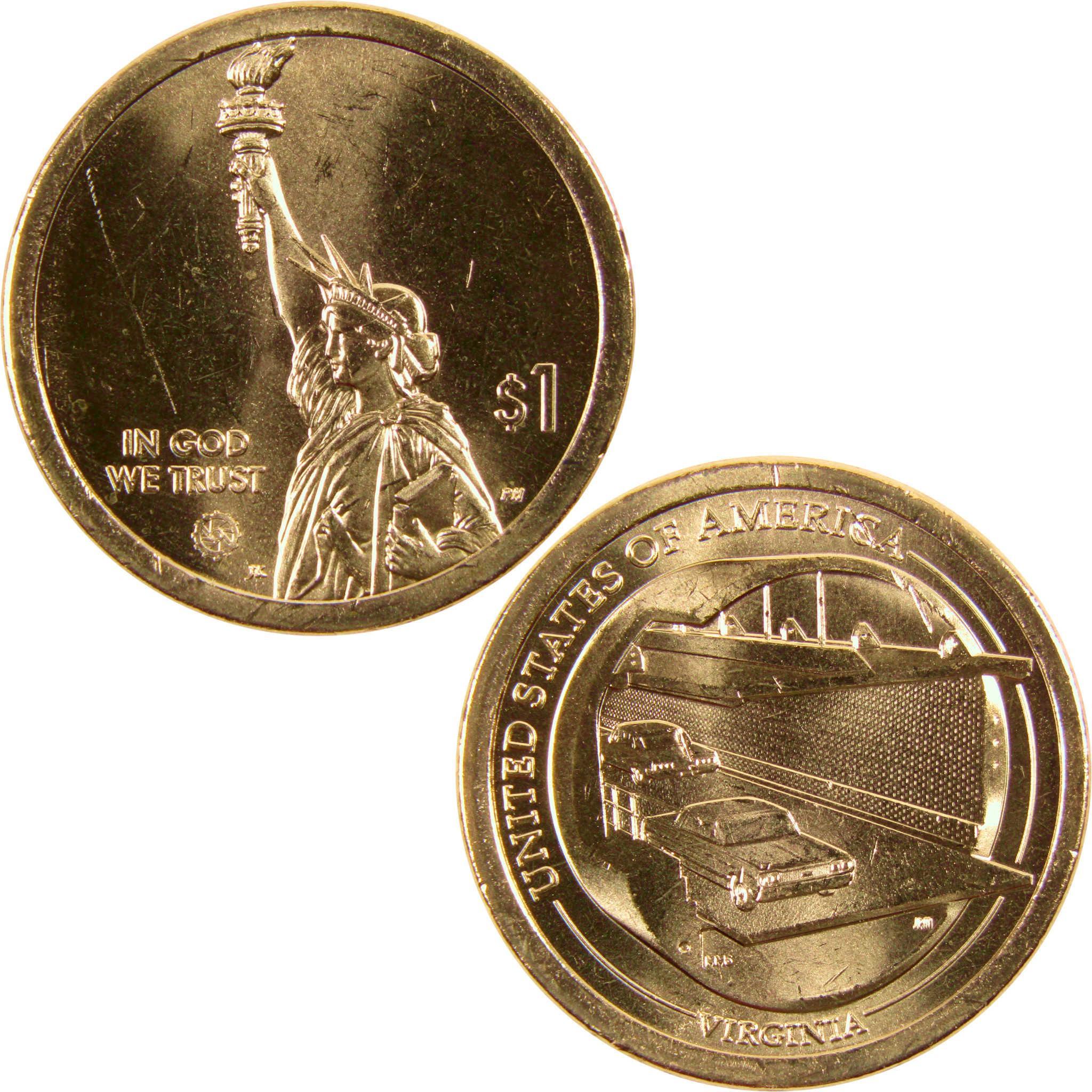 2021 P Chesapeake Bay Bridge American Innovation Dollar Uncirculated