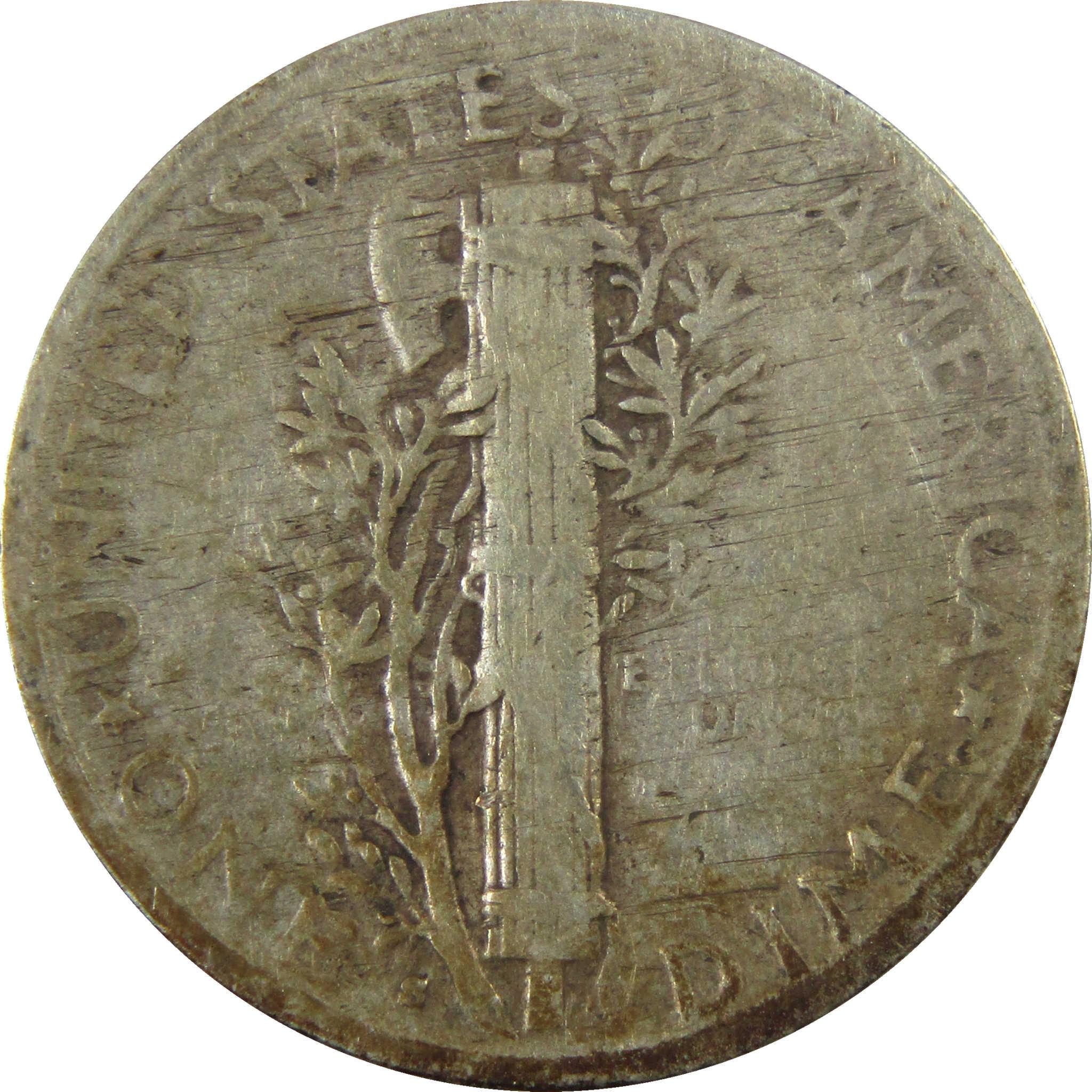 1945 S Micro S Mercury Silver Dime VF Very Fine Details SKU:I28209