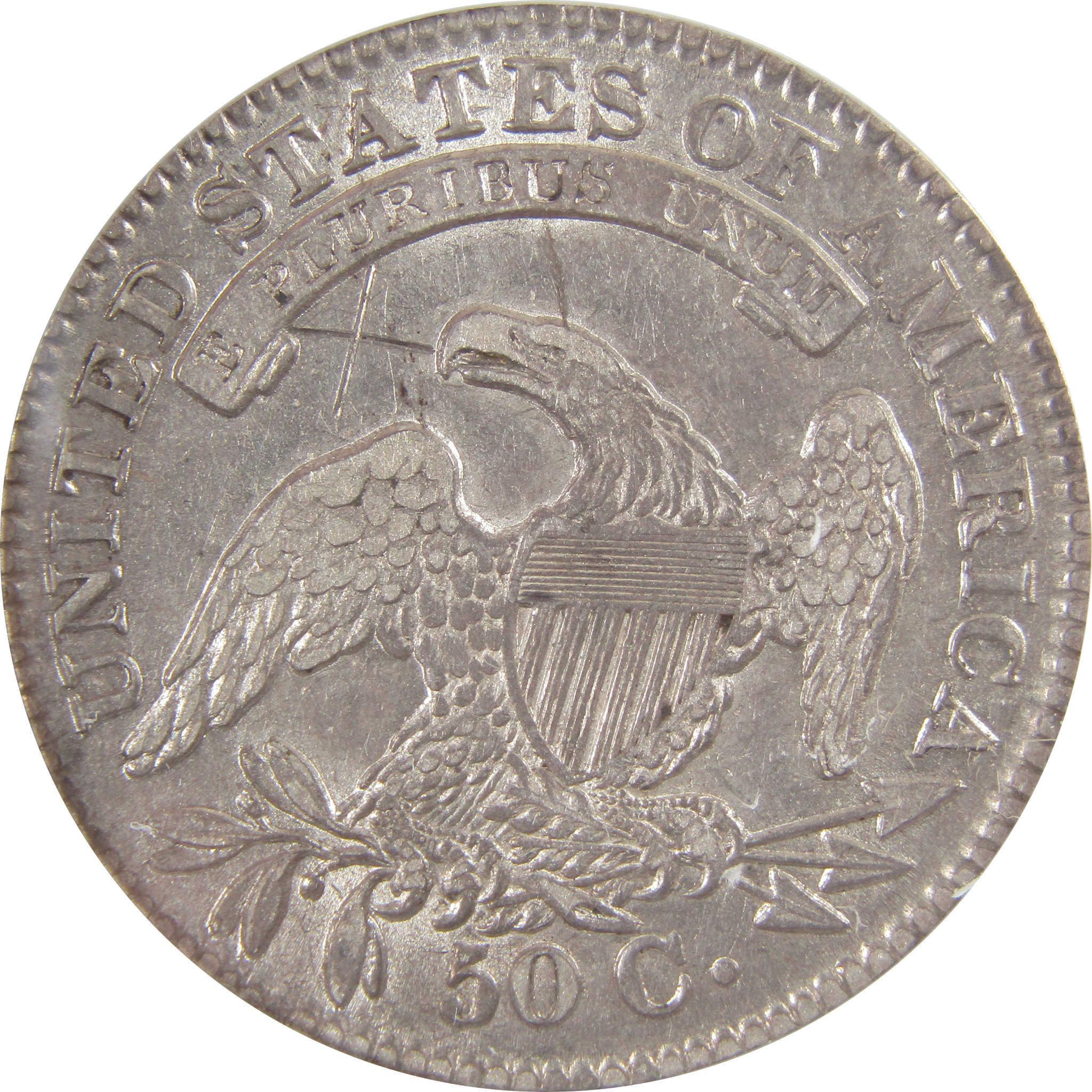 1833 Capped Bust Silver Half Dollar EF 45 Details ANACS SKU:I25512