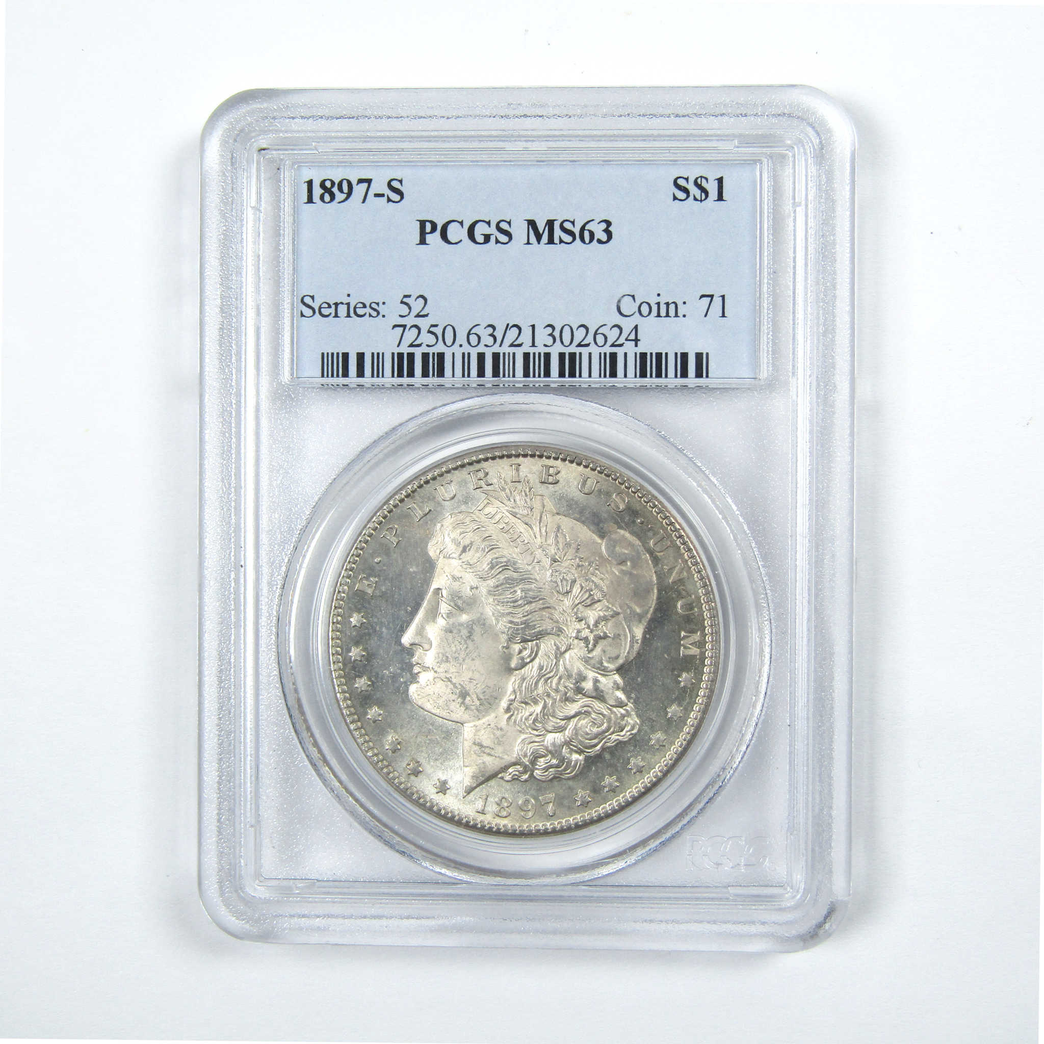 1897 S Morgan Dollar MS 63 PCGS Silver $1 Uncirculated Coin SKU:I13700 - Morgan coin - Morgan silver dollar - Morgan silver dollar for sale - Profile Coins & Collectibles