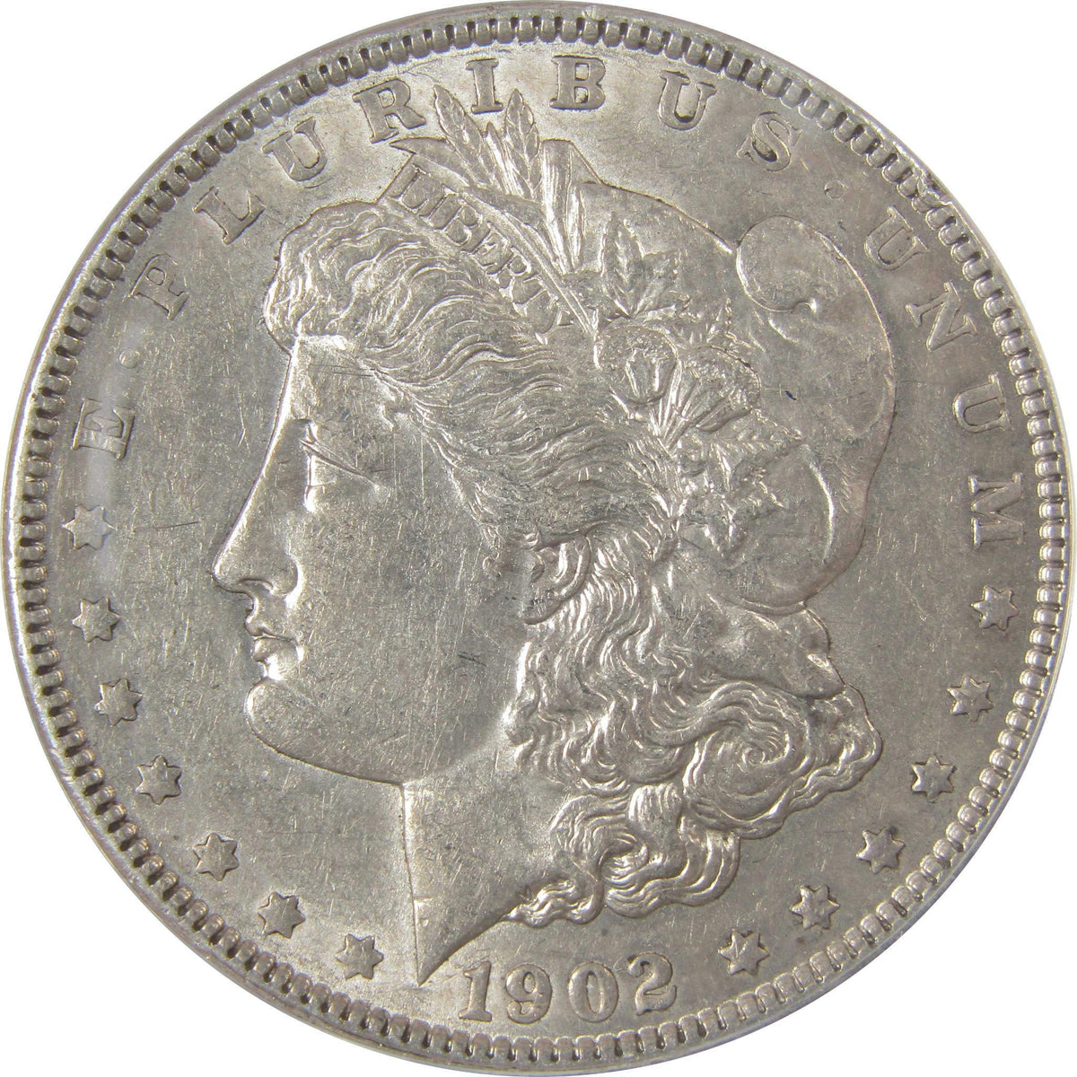 1902 Morgan Silver Dollar AU 55 ANACS $1 Coin SKU:I25046 - Morgan coin - Morgan silver dollar - Morgan silver dollar for sale - Profile Coins & Collectibles
