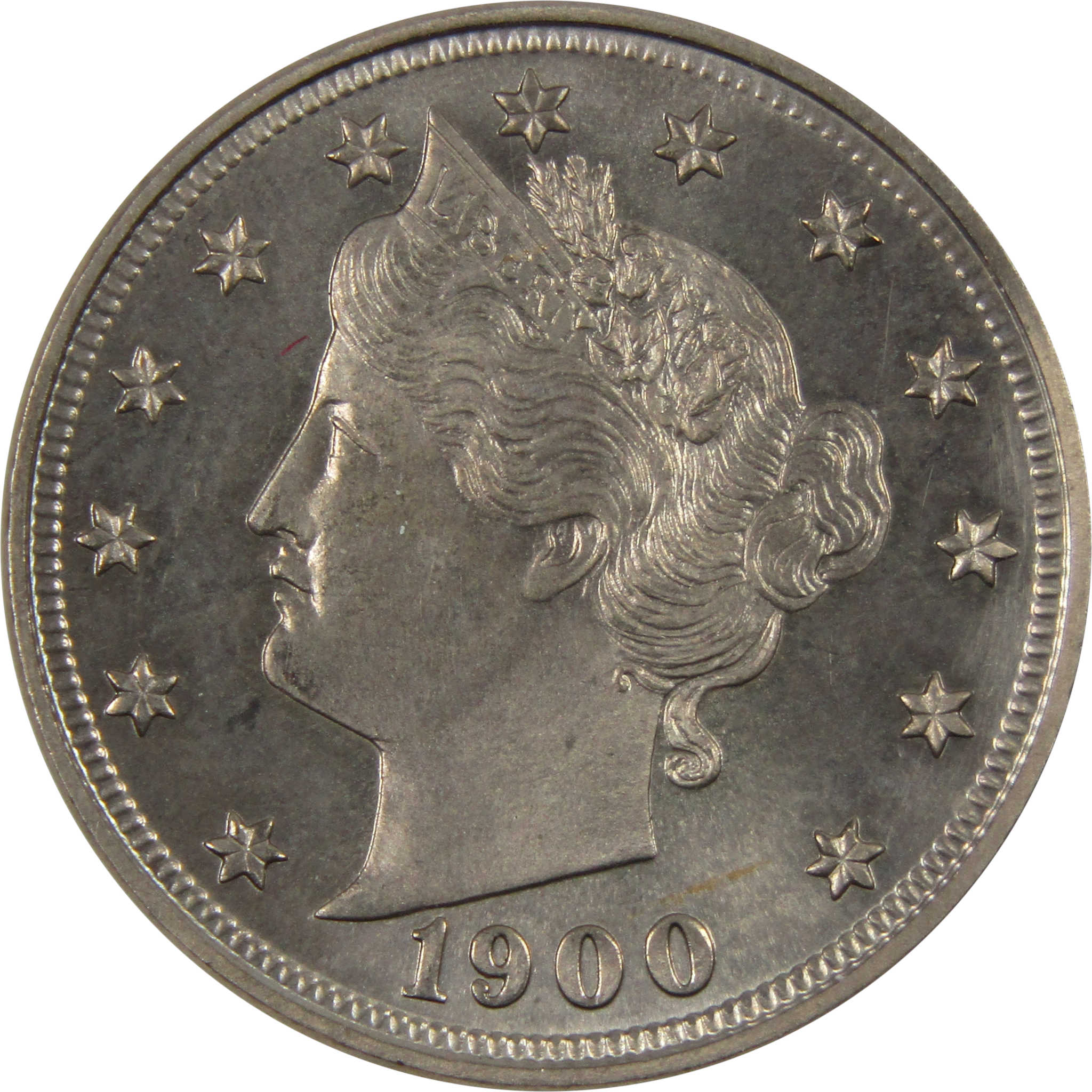 1900 Liberty Head V Nickel Choice Proof 5c Coin SKU:I7768