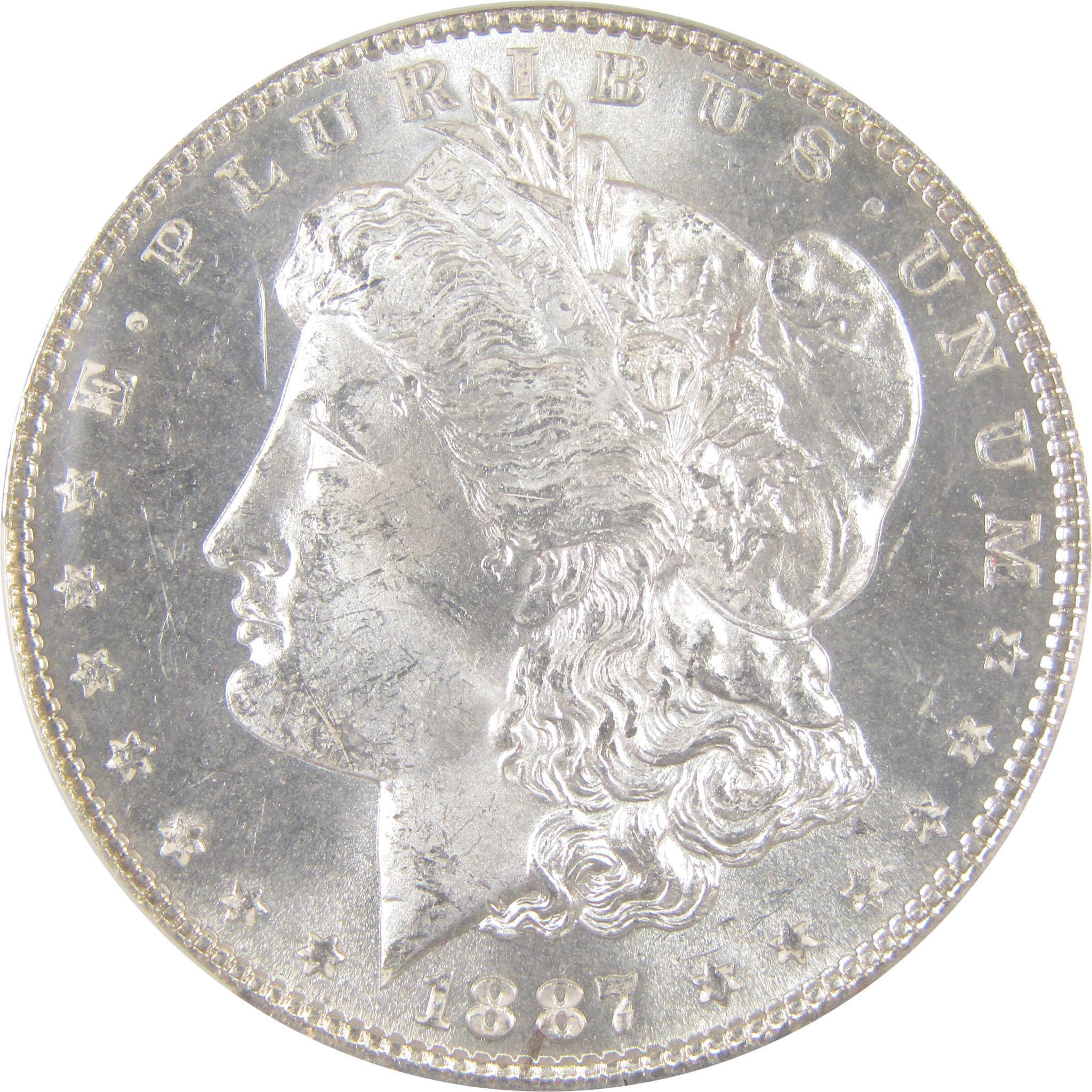 1887 Morgan Dollar MS 63 PL CAC Silver Proof-Like $1 Coin SKU:I17405 - Morgan coin - Morgan silver dollar - Morgan silver dollar for sale - Profile Coins & Collectibles