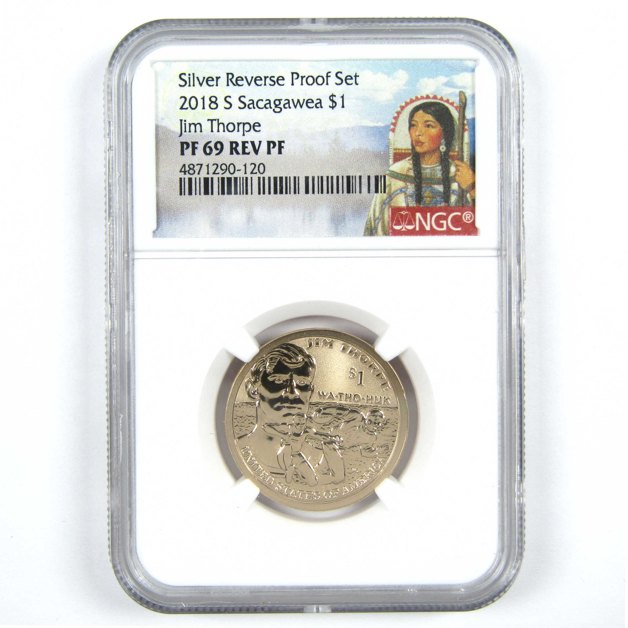 2018 S Jim Thorpe Native American Dollar PF 69 REV PF NGC SKU:CPC6134