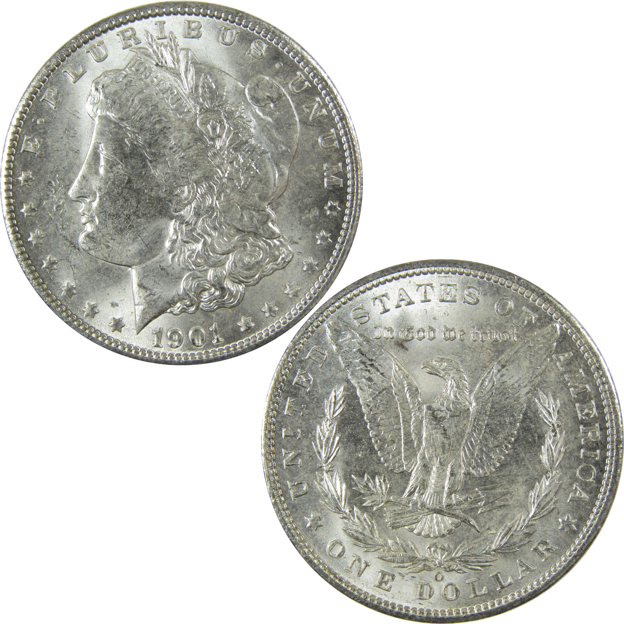 1901 O Morgan Silver Dollar Uncirculated Mint State $1 Coin SKU:I27752