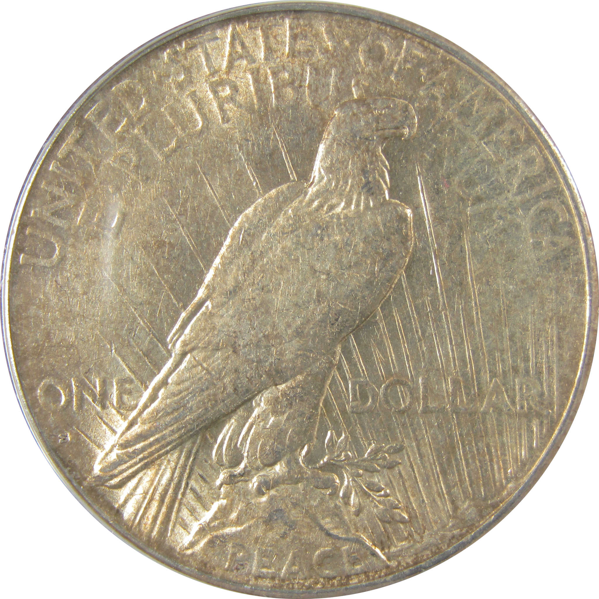 1928 S Peace Dollar AU 50 ANACS Silver $1 Coin SKU:I21500