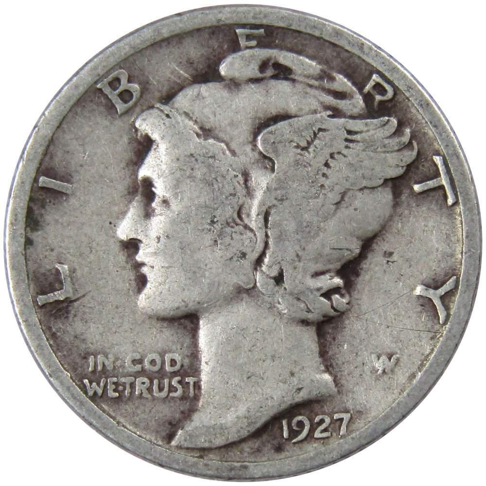 1927 Mercury Dime VG Very Good Silver 10c Coin