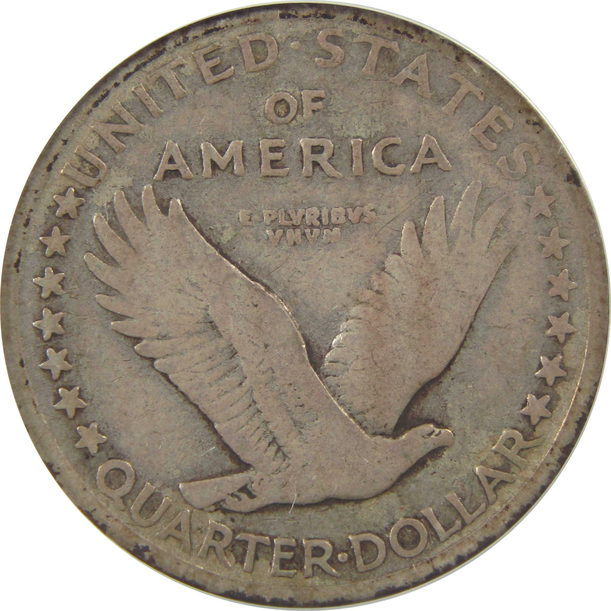 1917 S Type 1 Standing Liberty Quarter VG 8 Details ANACS SKU:I22331
