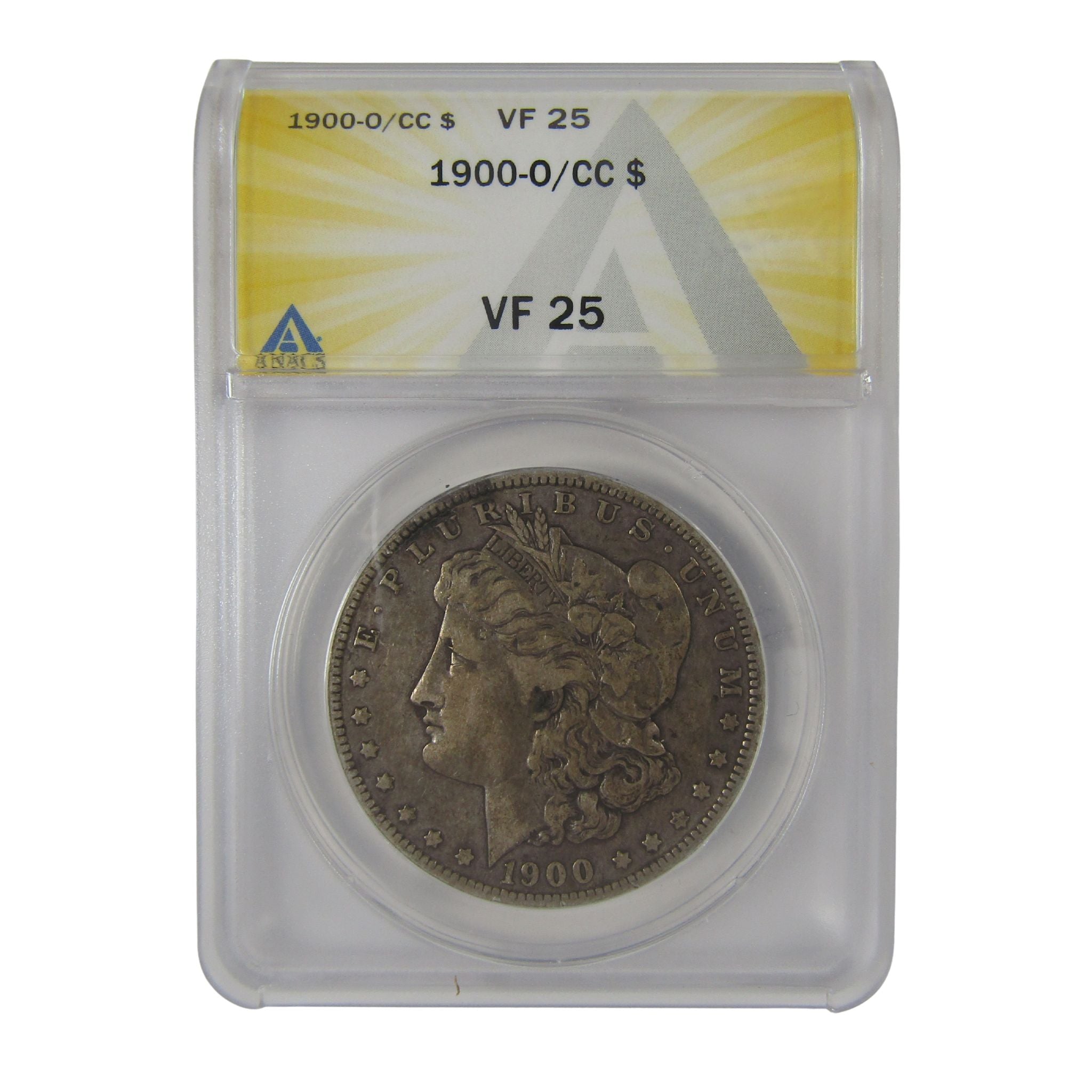 1900 O/CC Morgan Dollar VF 25 ANACS Silver $1 Coin SKU:I23044 - Morgan coin - Morgan silver dollar - Morgan silver dollar for sale - Profile Coins & Collectibles