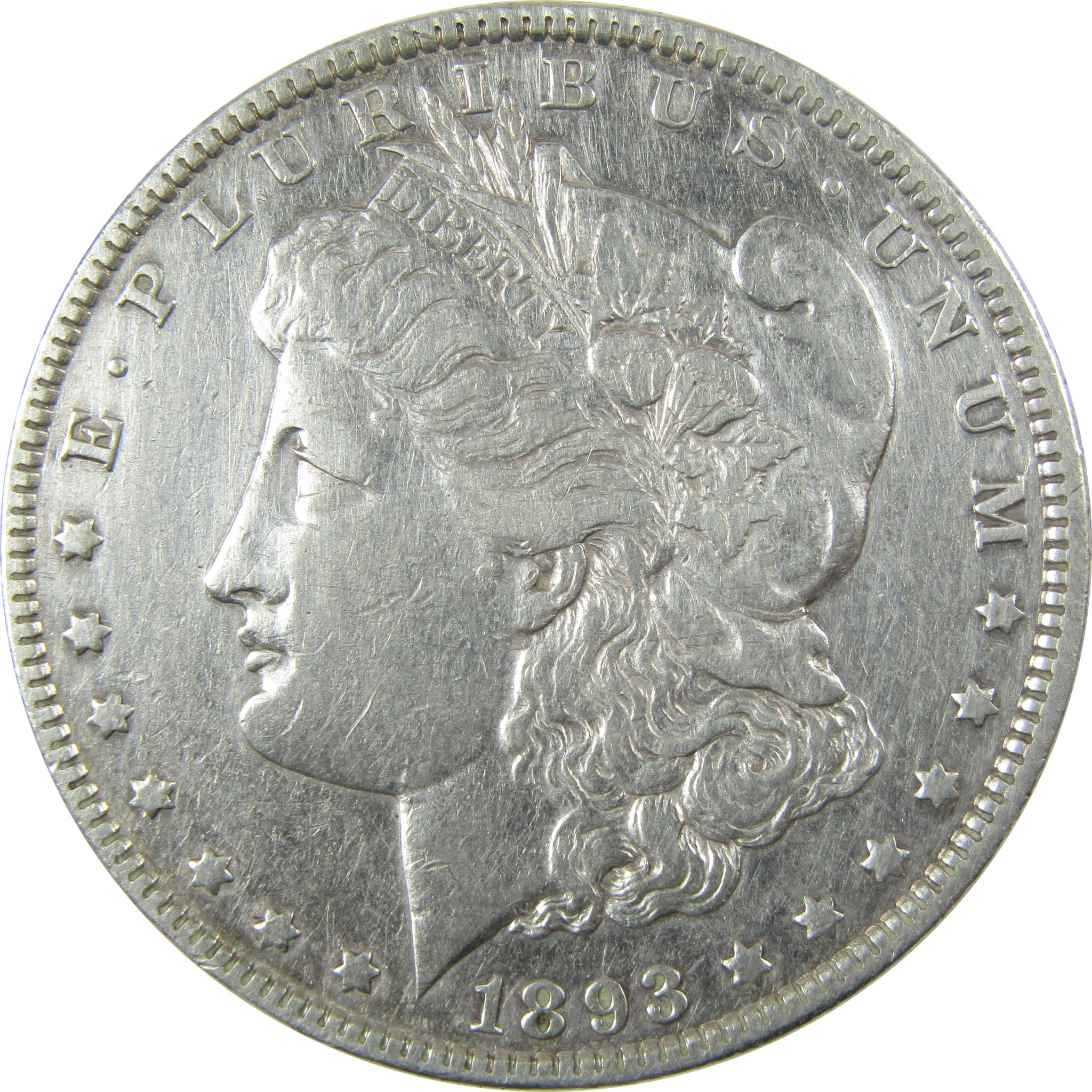 1893 Morgan Silver Dollar XF EF Extremely Fine Details SKU:CP1389 - Morgan coin - Morgan silver dollar - Morgan silver dollar for sale - Profile Coins & Collectibles