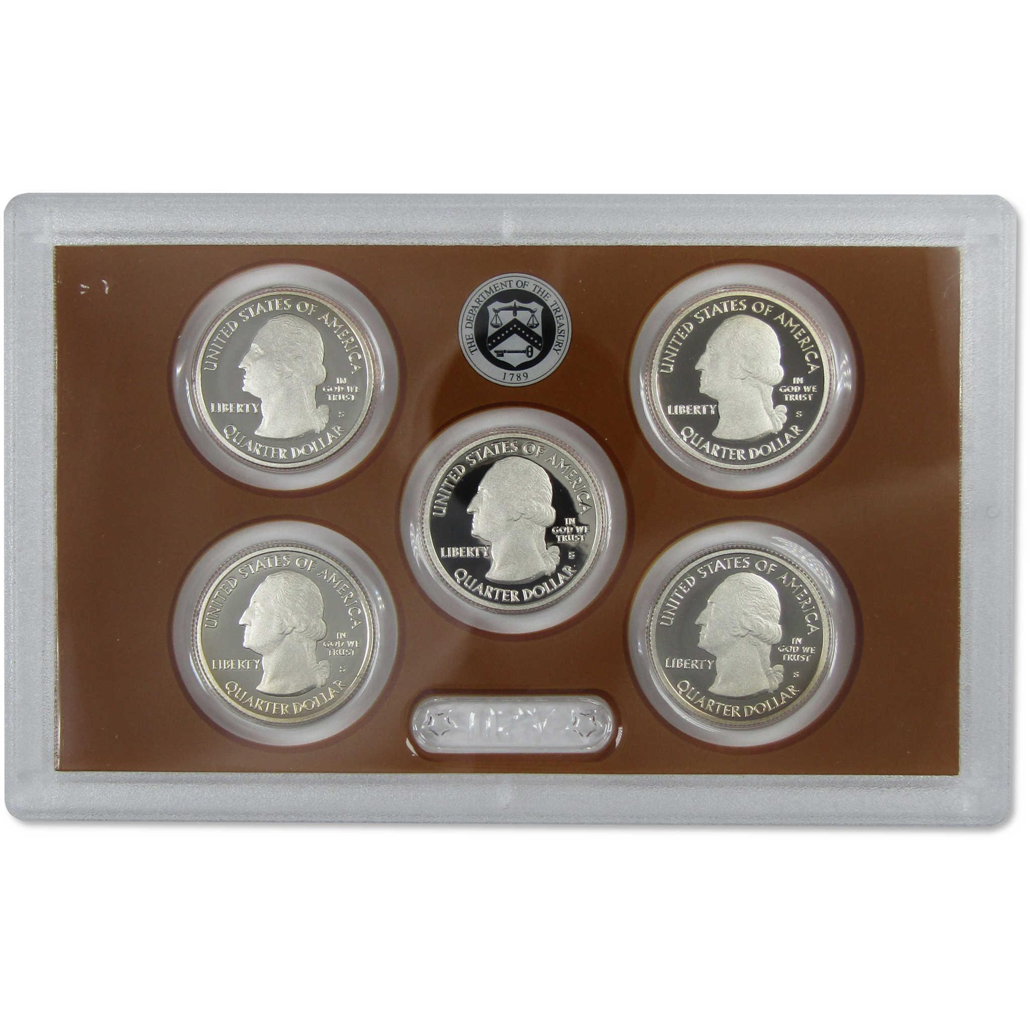 2013 America the Beautiful Quarter Clad Proof Set U.S. Mint OGP COA