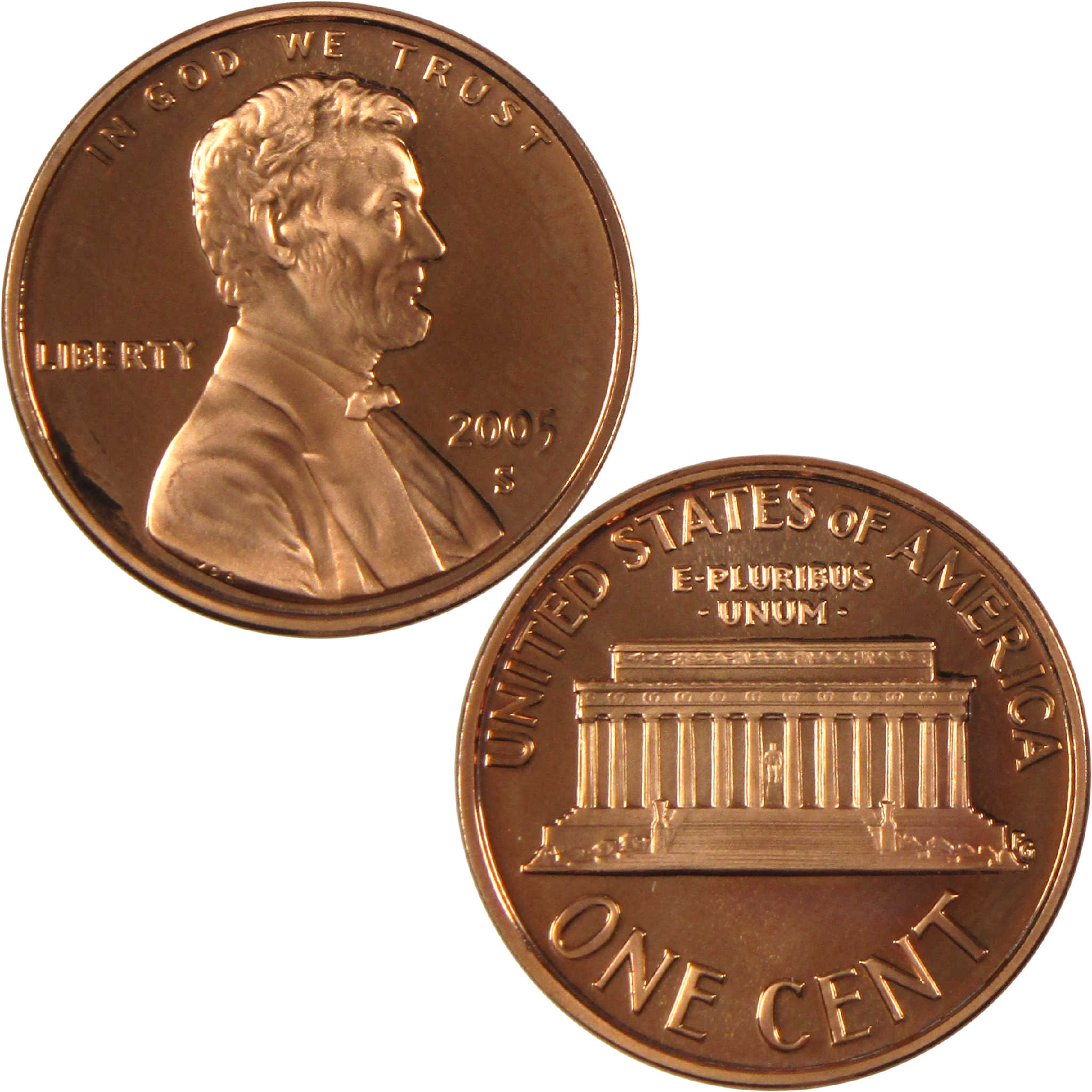 2005 S Lincoln Memorial Cent Penny Proof 1c Coin Collectible