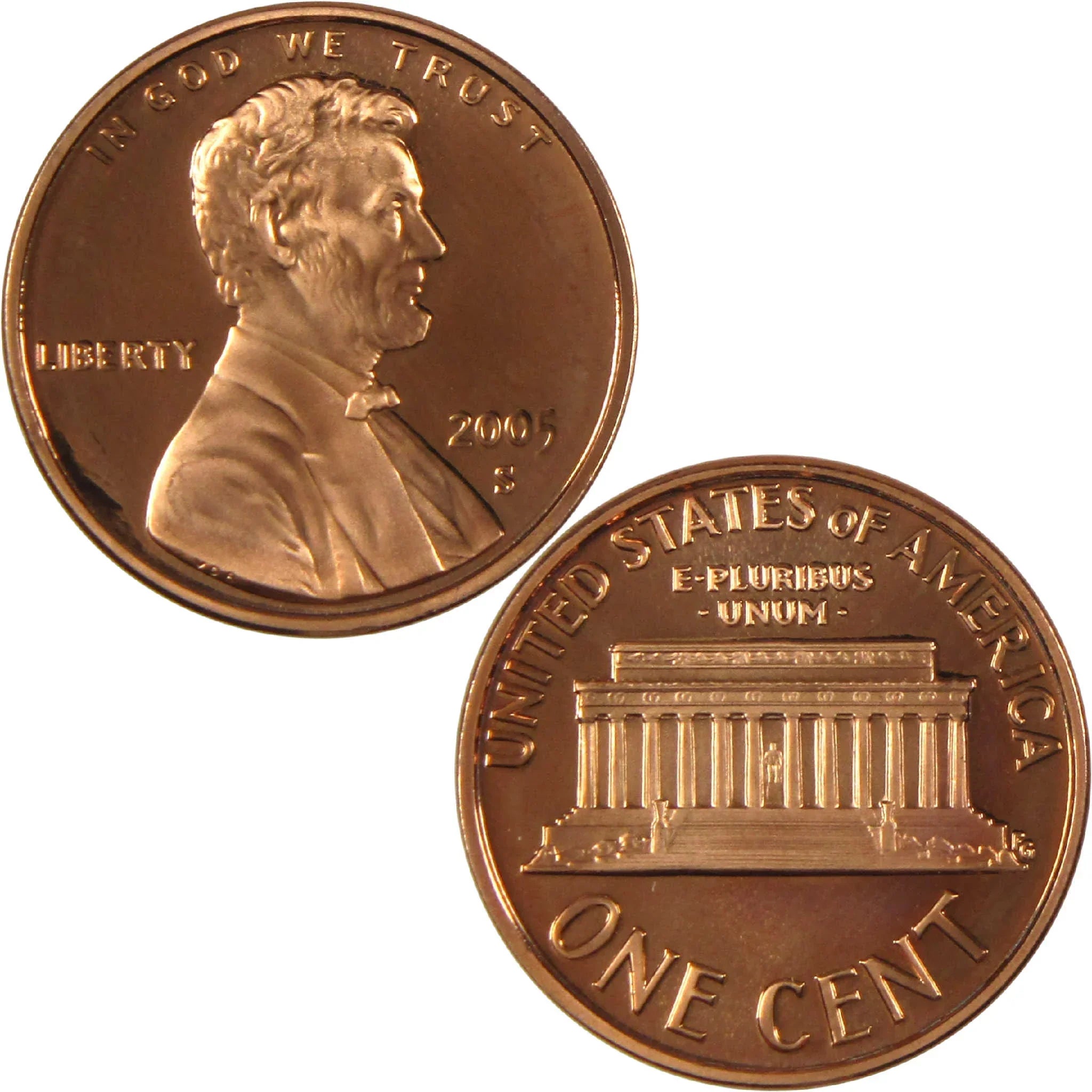 2005 S Lincoln Memorial Cent Penny Proof 1c Coin Collectible