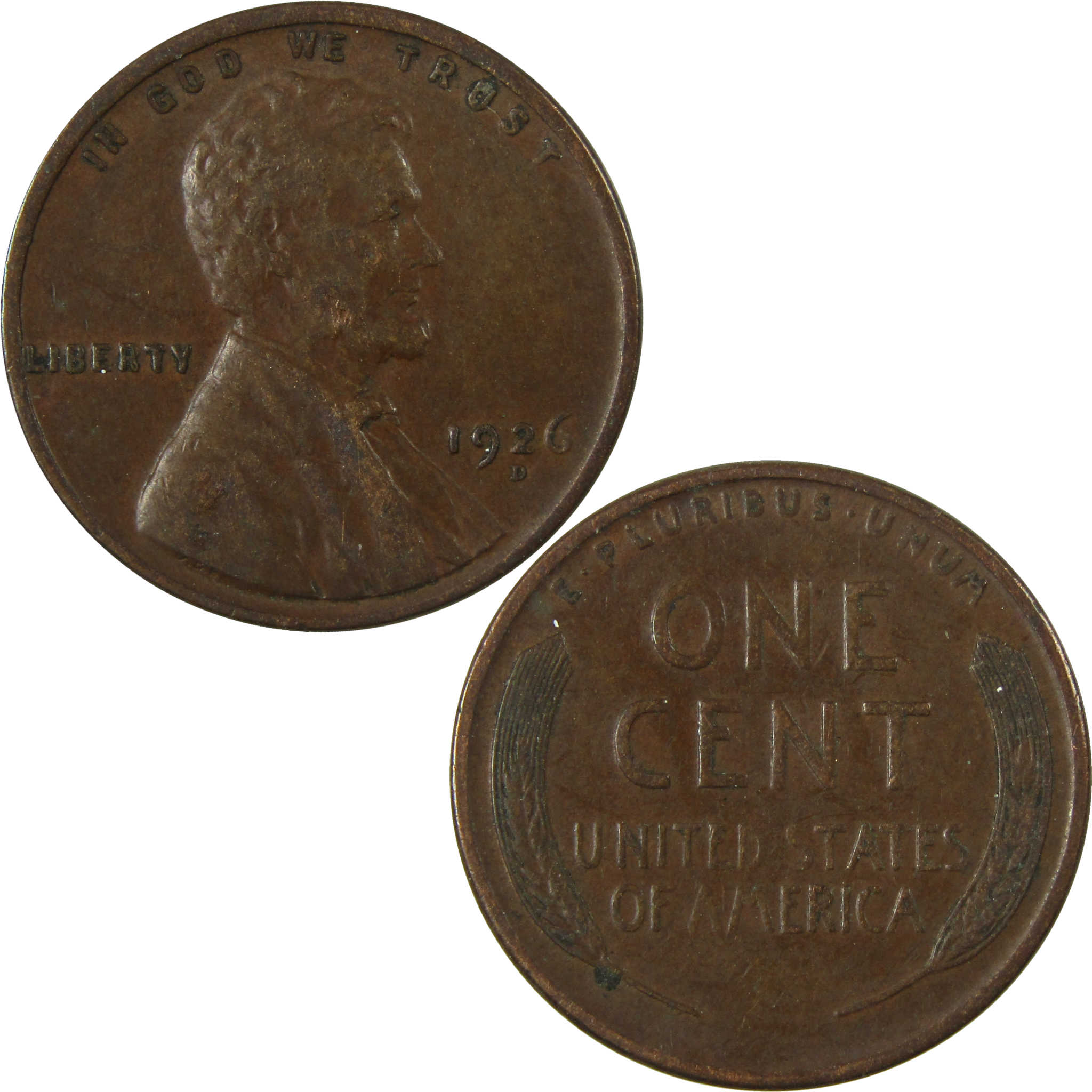 1926 D Lincoln Wheat Cent XF EF Extremely Fine Penny SKU:I27644