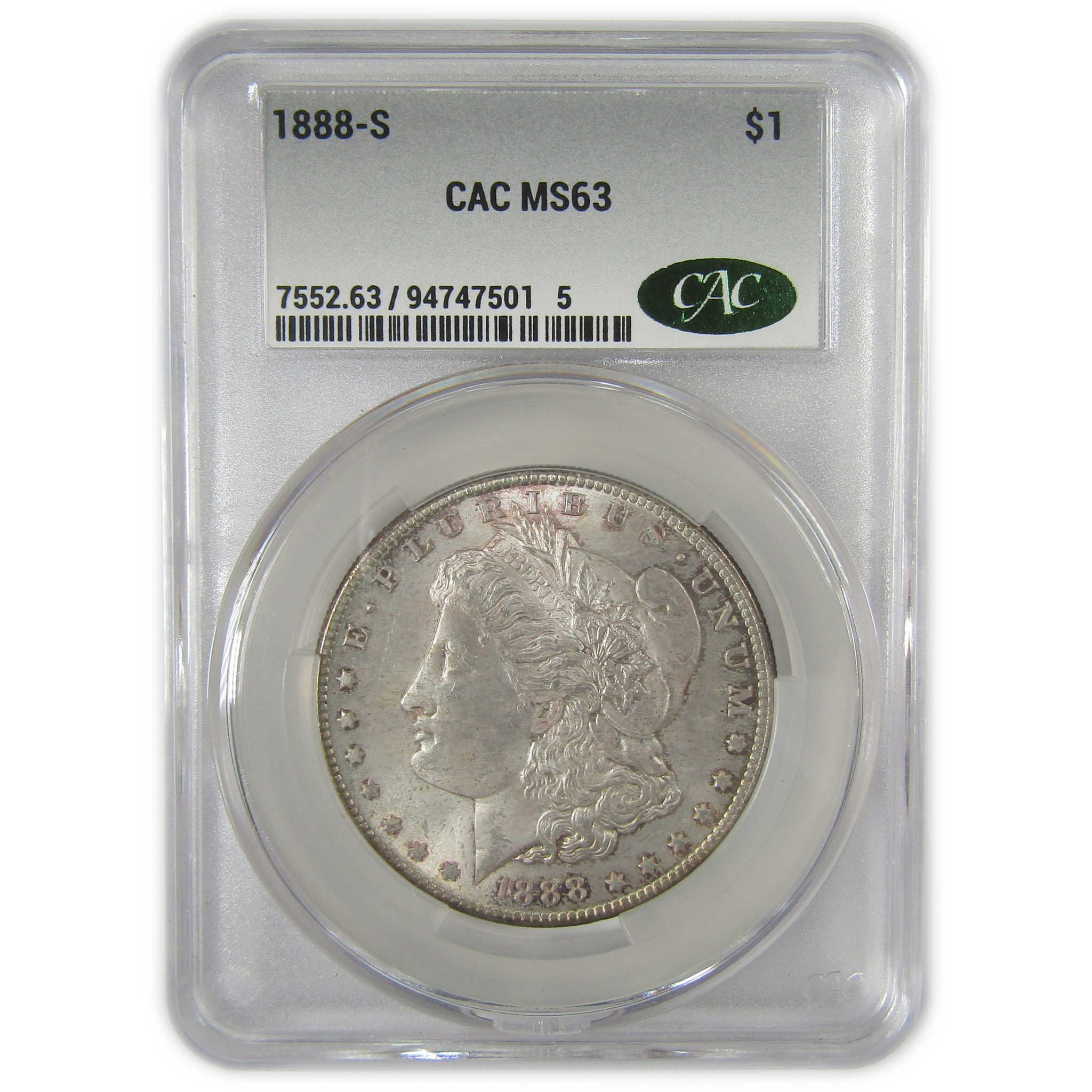 1888 S Morgan Dollar MS 63 CAC Silver Uncirculated $1 Coin SKU:I23225 - Morgan coin - Morgan silver dollar - Morgan silver dollar for sale - Profile Coins & Collectibles