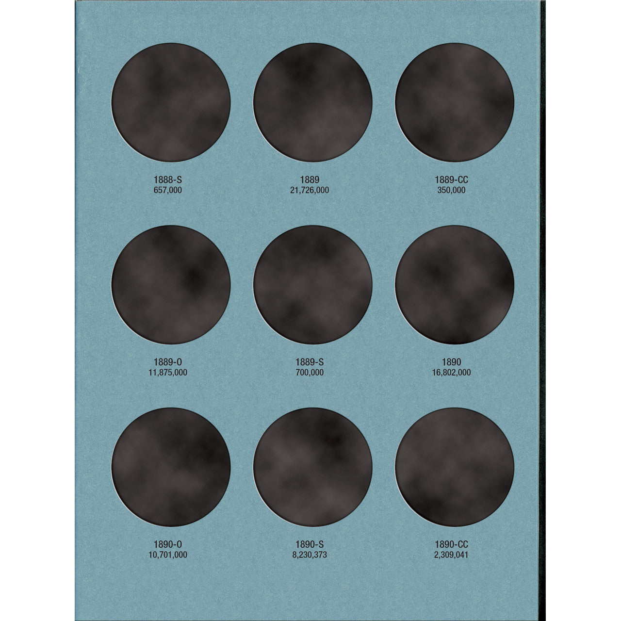 Whitman Morgan Silver Dollar Coin Folder Collection #2 1884-1890