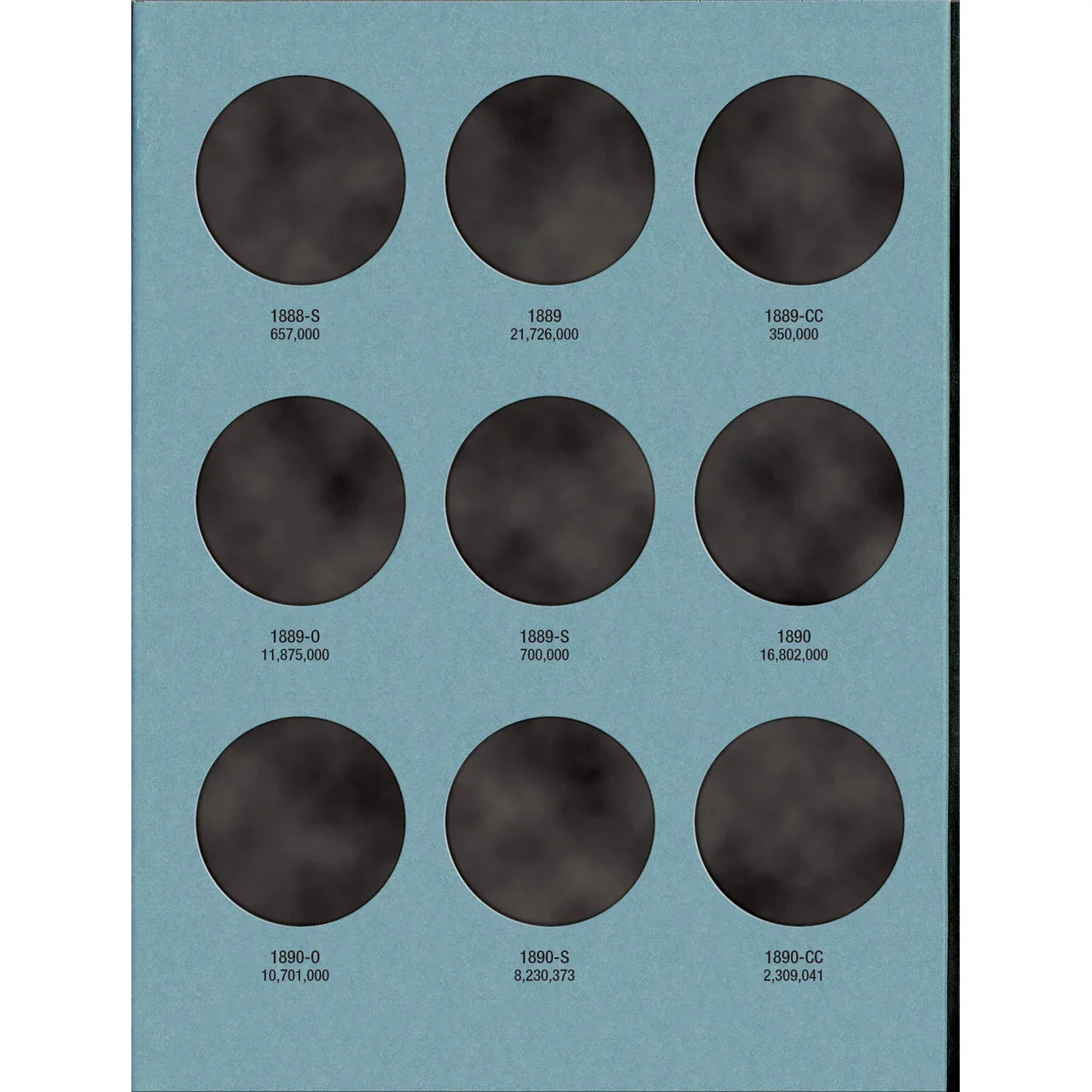 Whitman Morgan Silver Dollar Coin Folder Collection #2 1884-1890